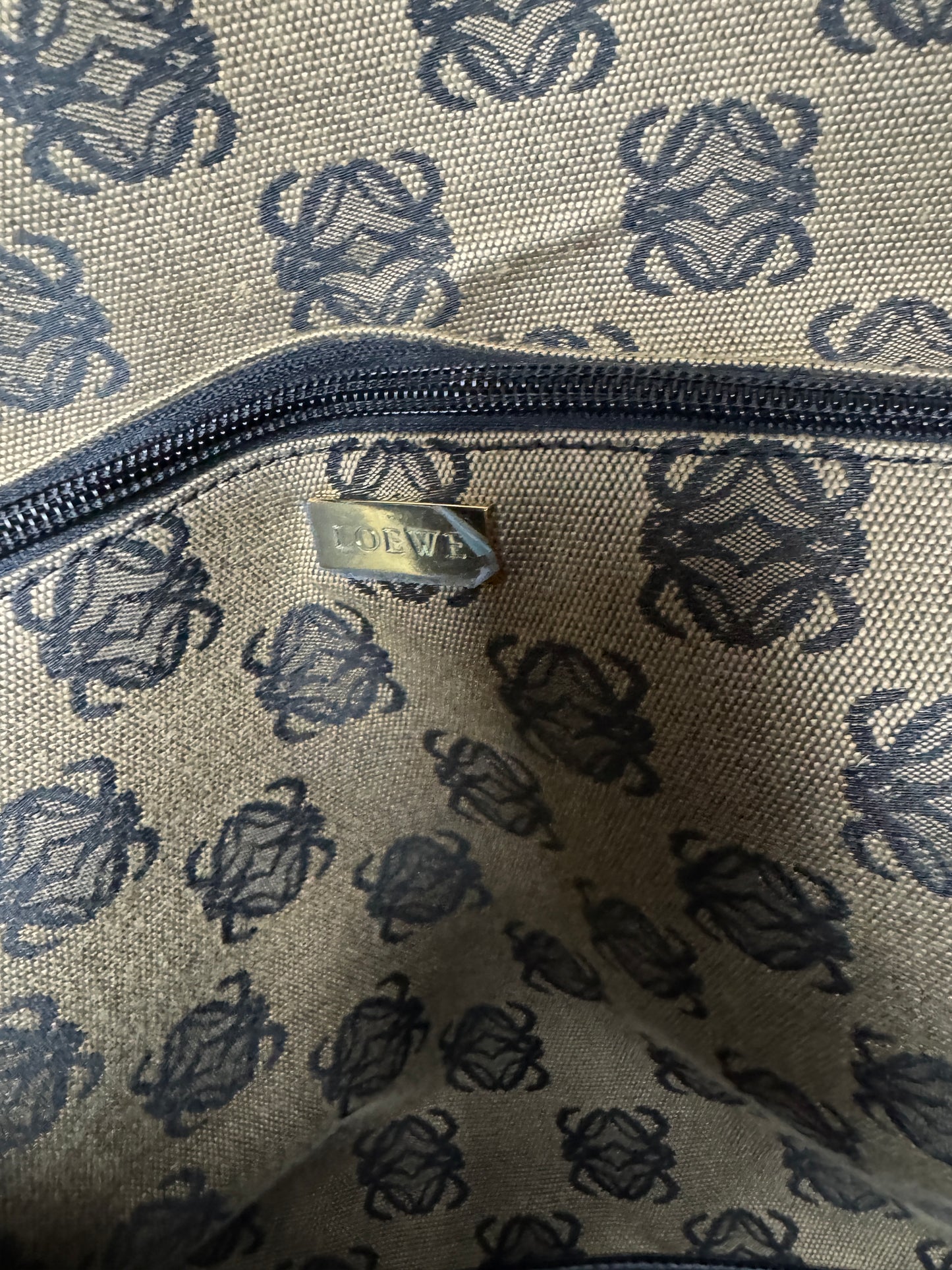 Loewe Anagram Canvas Weekender Tote - Late 1990s