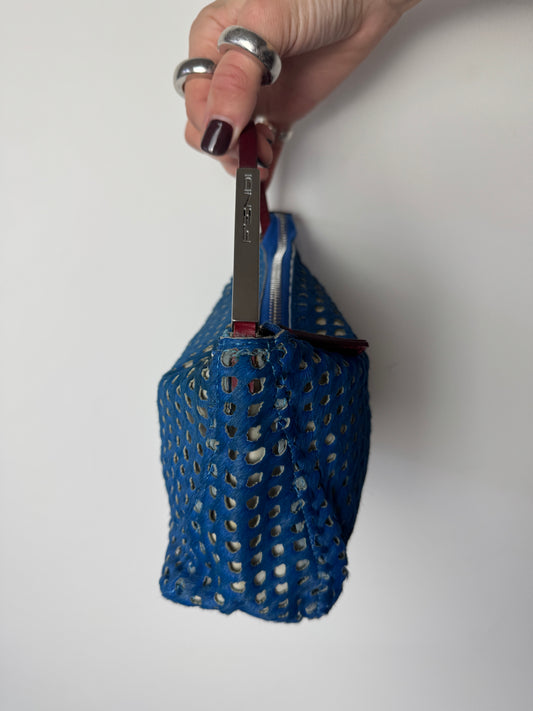 Fendi Perforated Pony Hair Mini Bag — Early to Mid 2000s