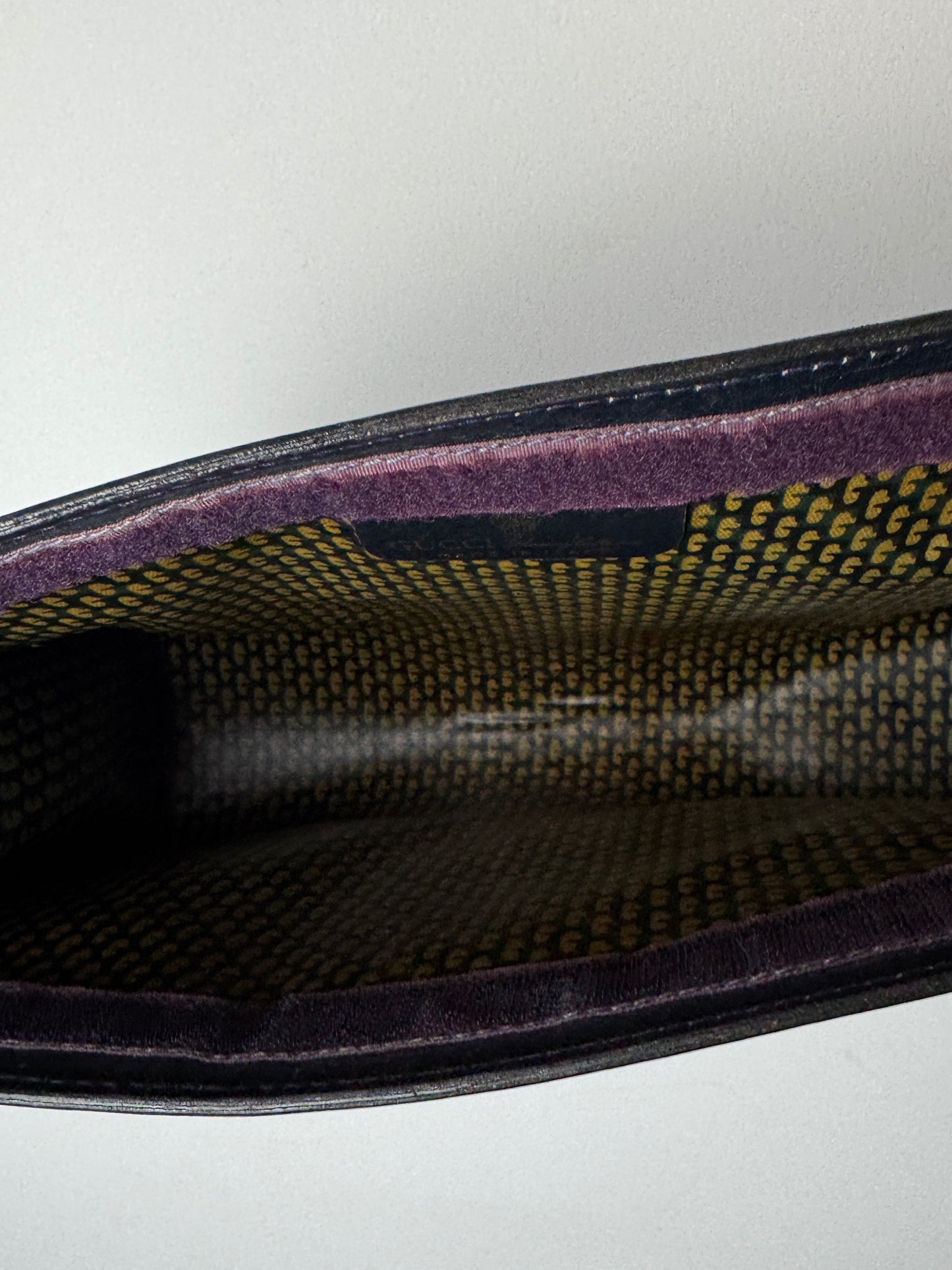Gucci Suede Web Clutch — Late 1970s to Early 1980s