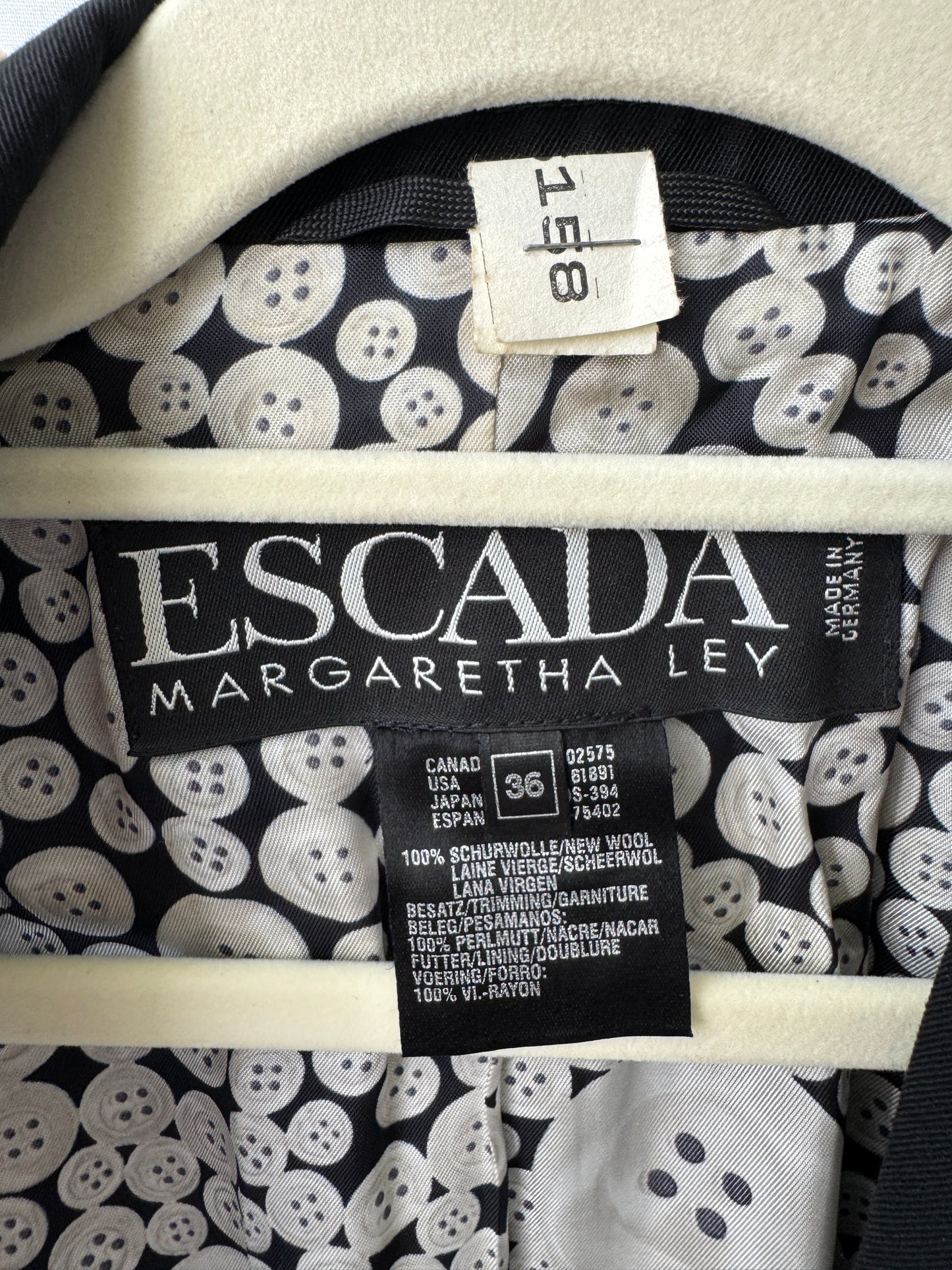 Escada Button-Trim Blazer