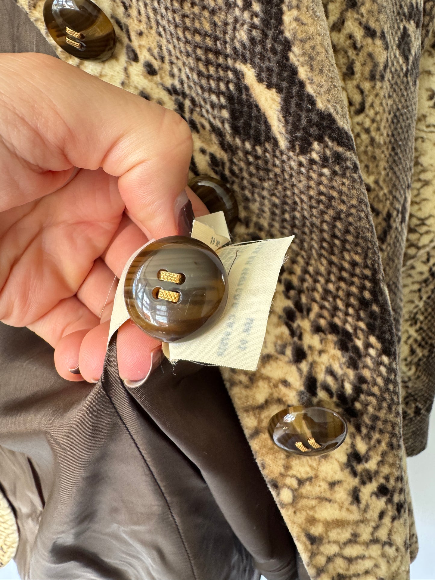 Valentino Miss V Velvet Snakeskin Blazer