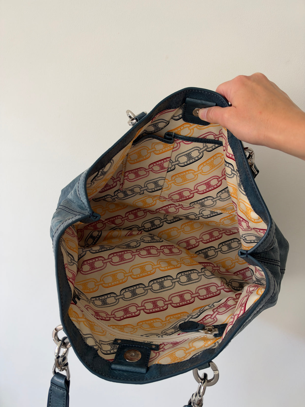 Céline Crinkled Leather Triomphe Tote by Ivana Omazic — 2008