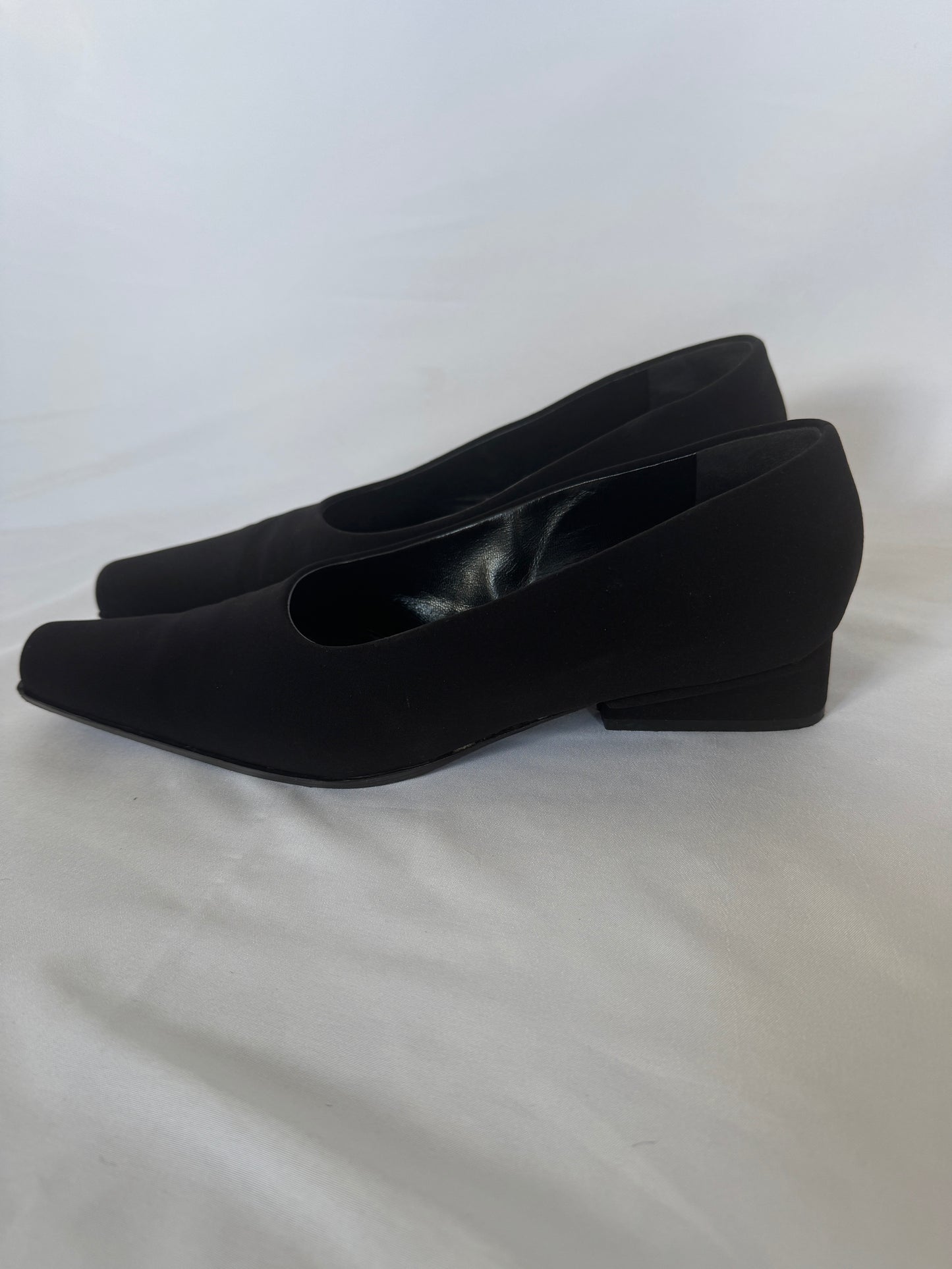 Prada Square-Toe Low Block heel