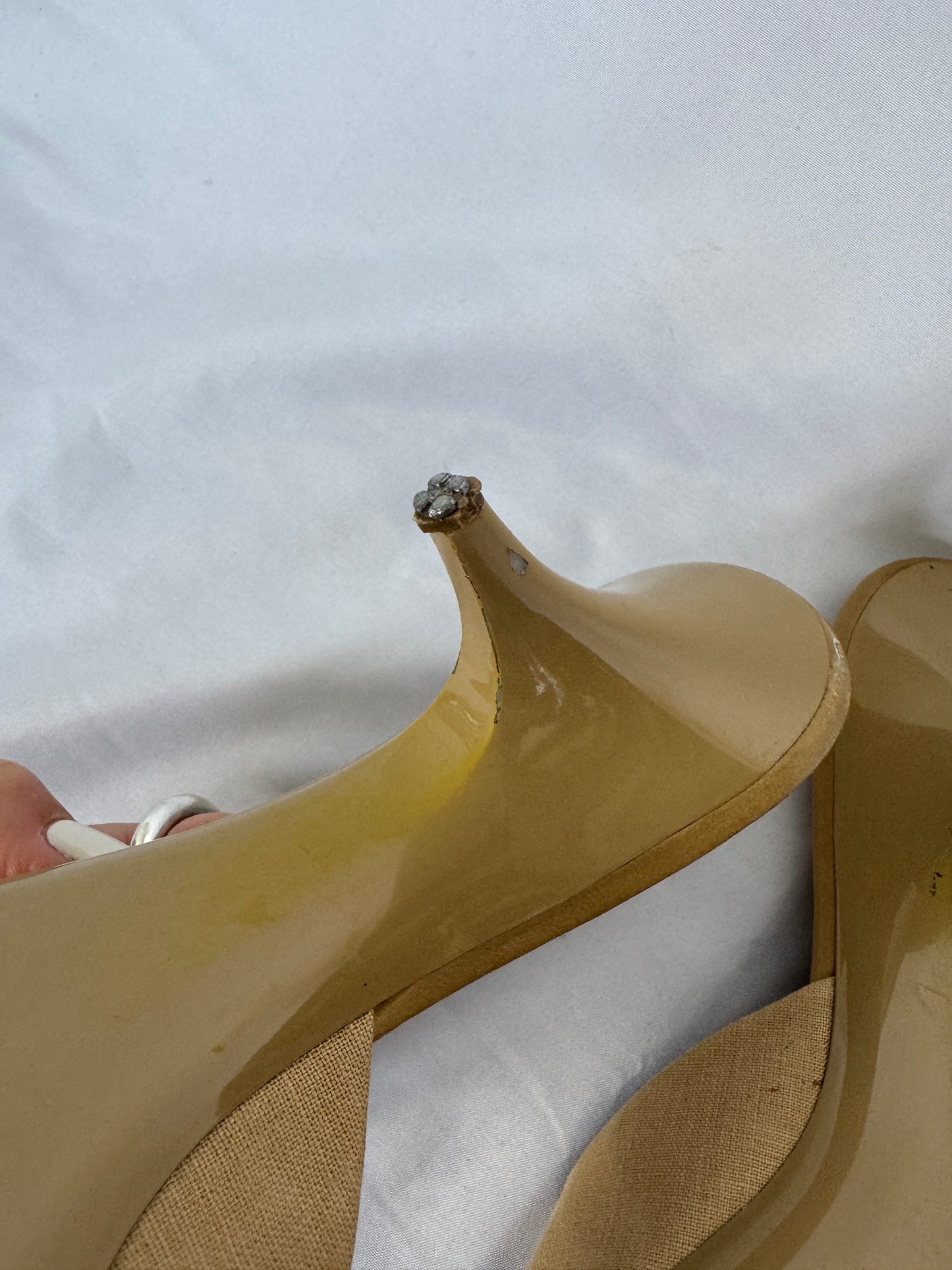 Chanel Camellia Appliqué Heeled Mules