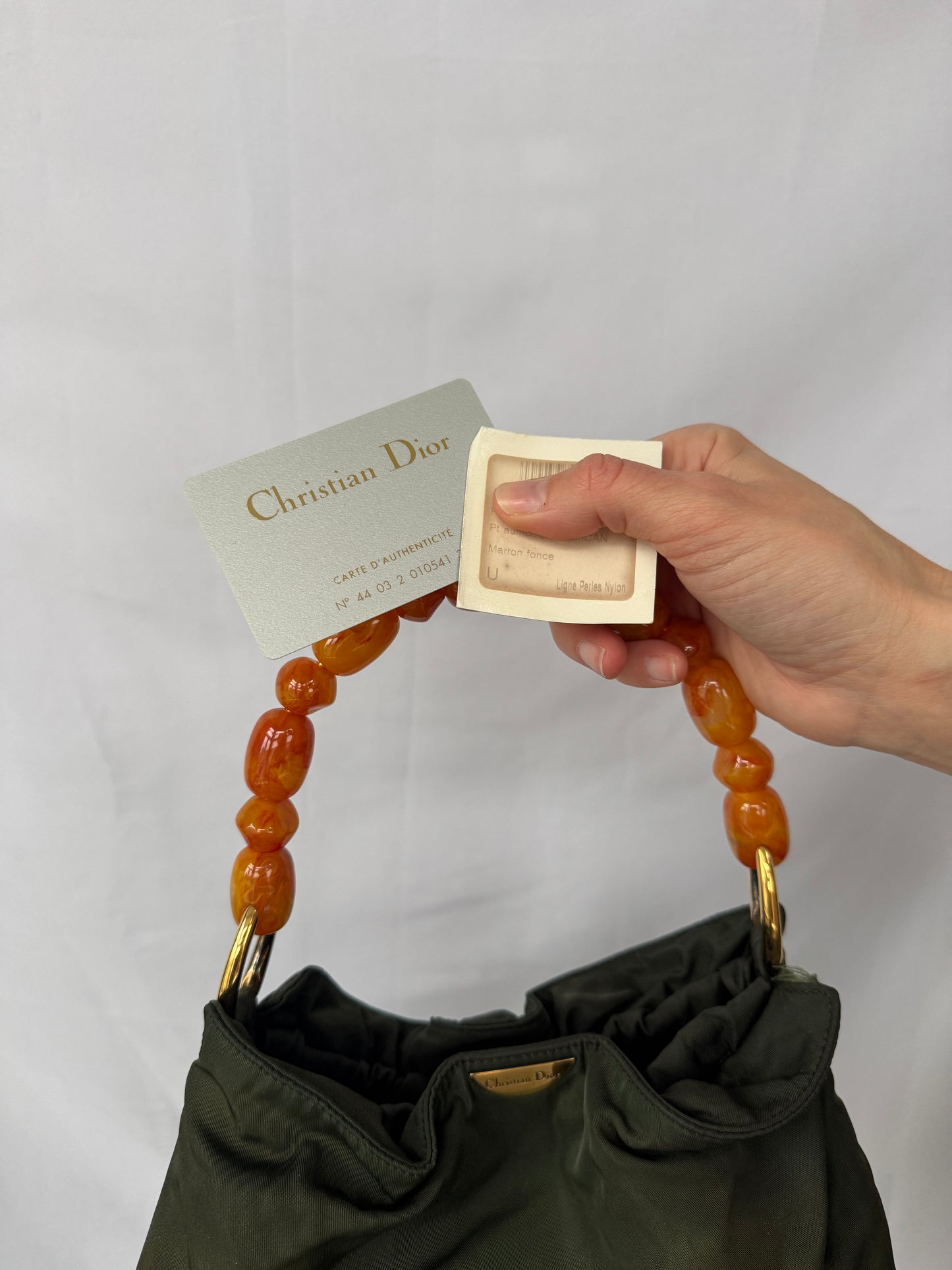 Christian Dior Maris pearl hand bag — Early 2000s