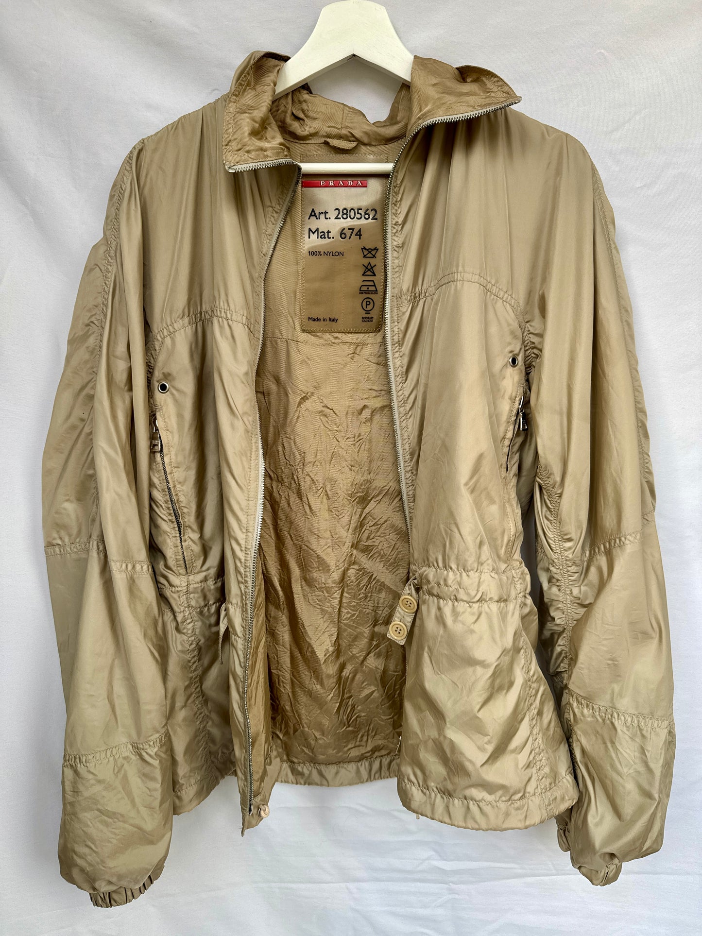 Prada Linea Rossa Nylon Windbreaker — Late 1990s / Early 2000s