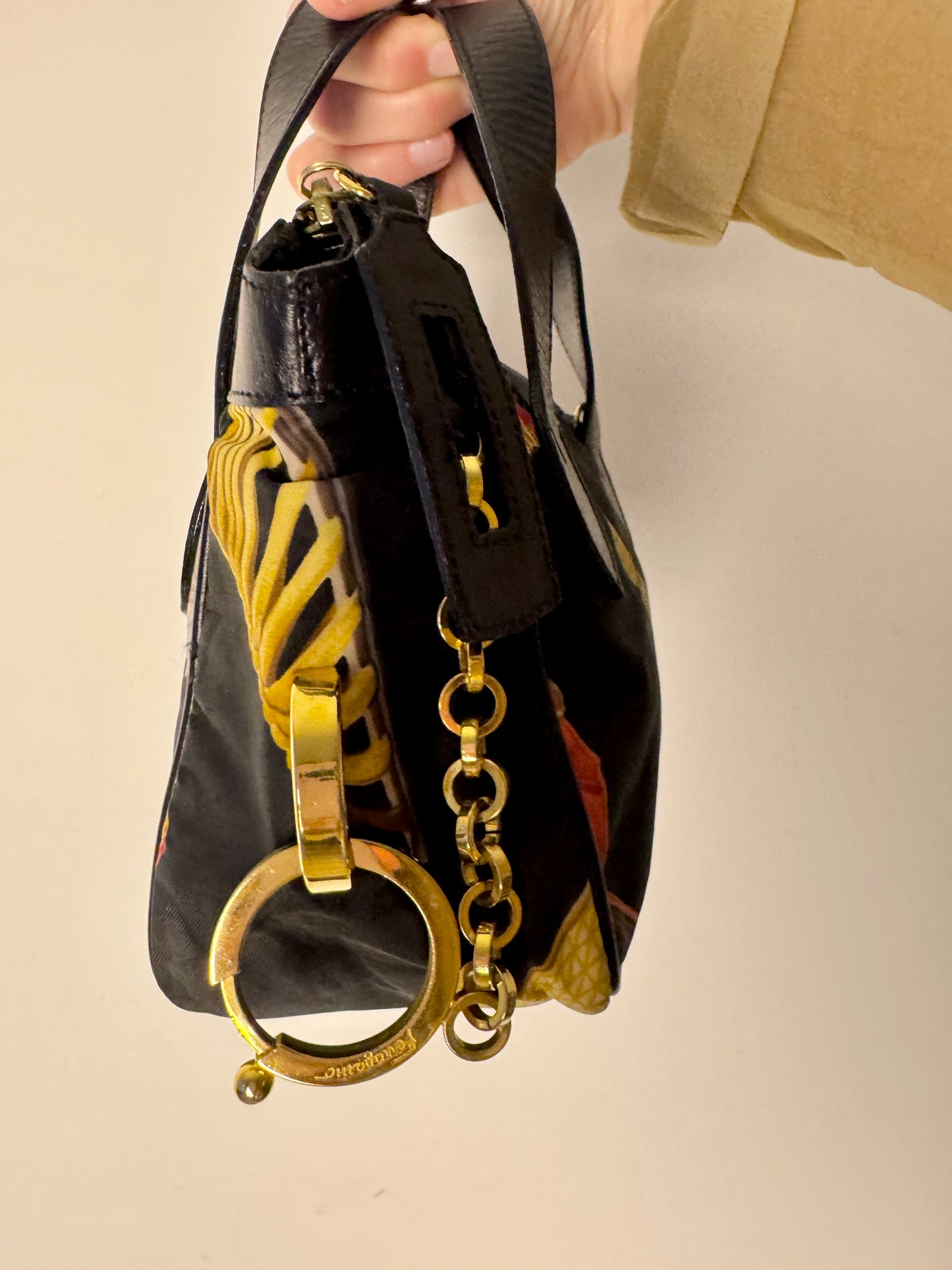 Salvatore Ferragamo Butterfly Print Mini Bag — Early 2000s