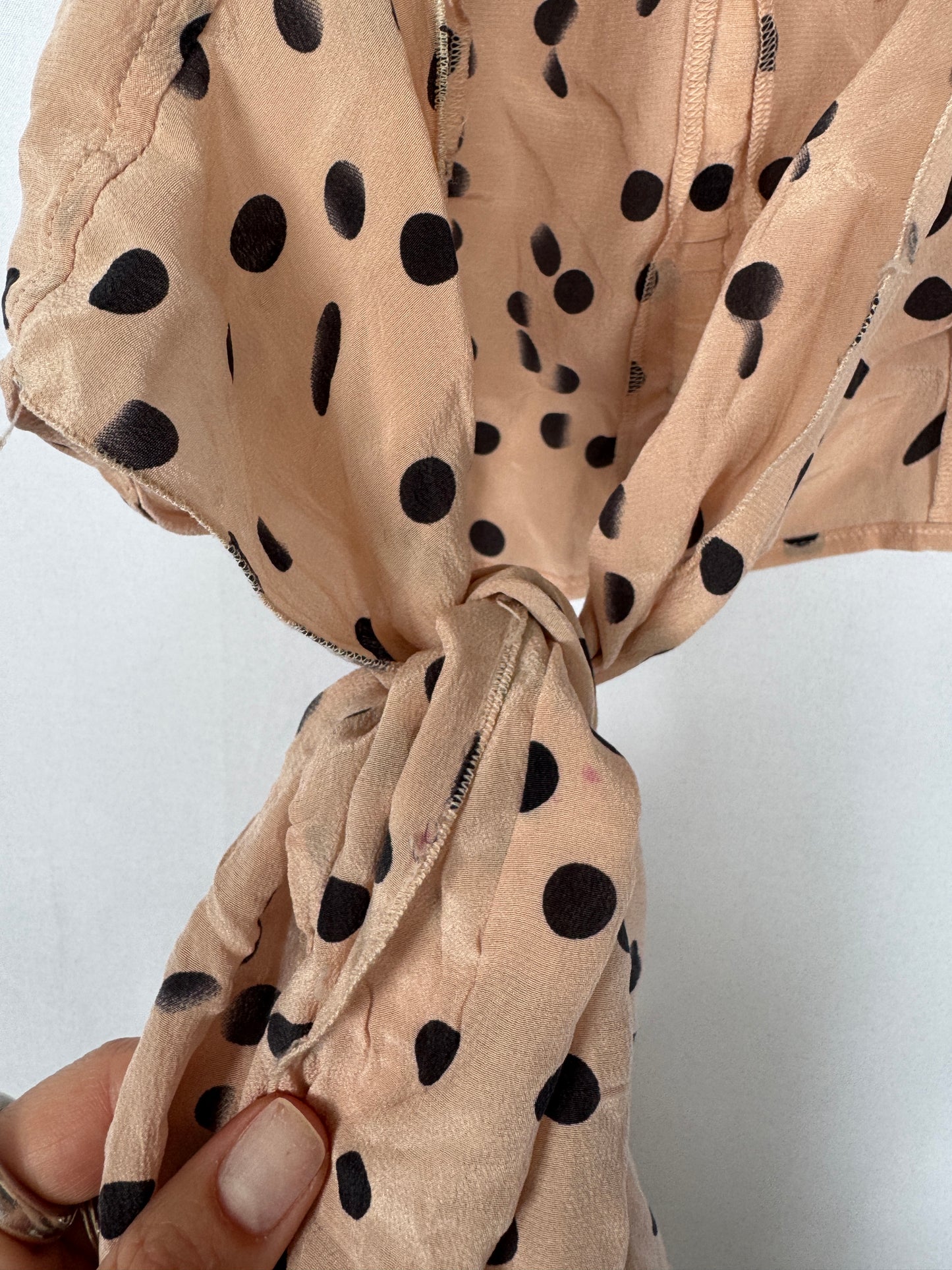 Sonia Rykiel Polka Dot Silk Top