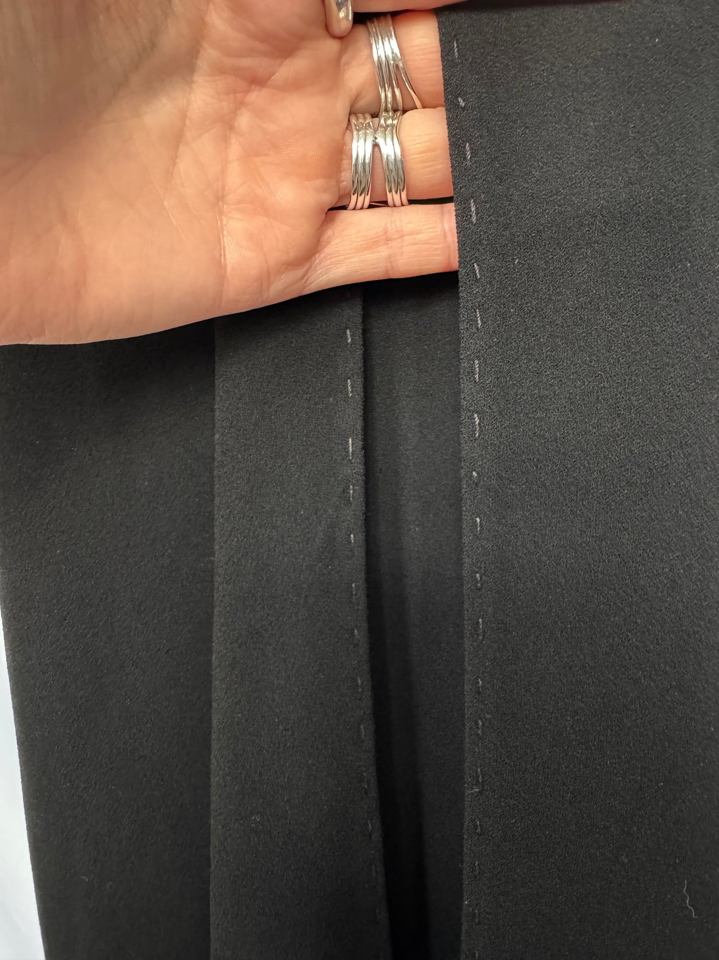 Moschino Black Grosgrain Slip Dress