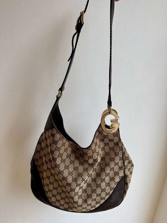 Gucci Charlotte GG Canvas Hobo Bag