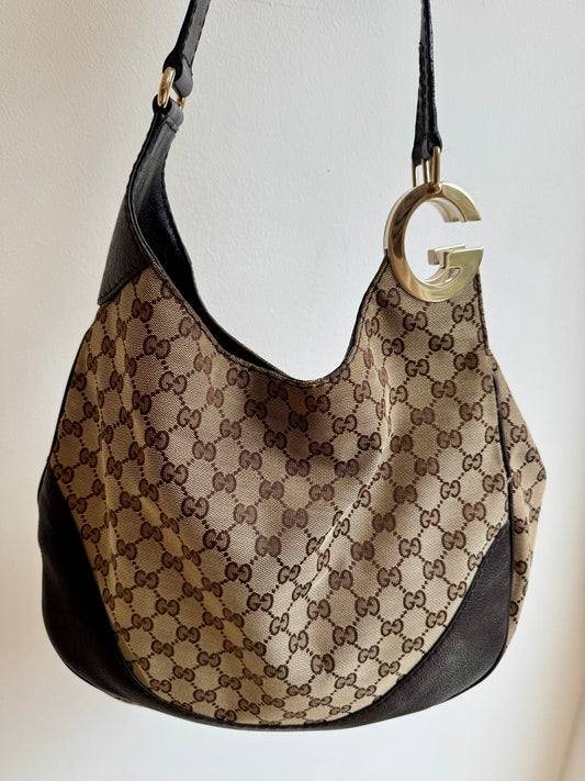 Gucci Charlotte GG Canvas Hobo Bag