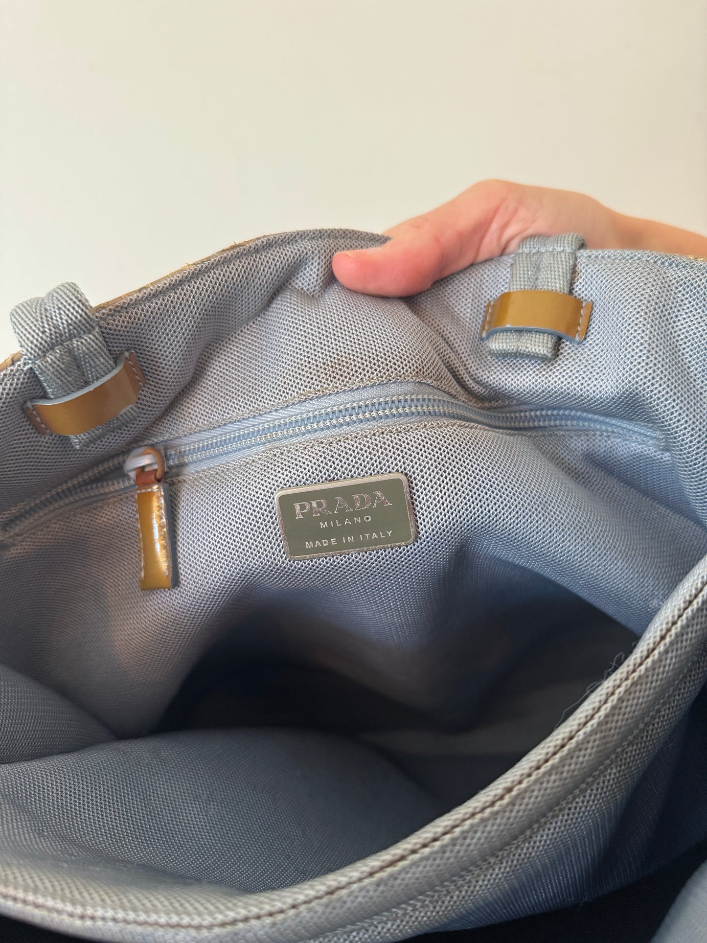 Prada Python Leather Tote Bag