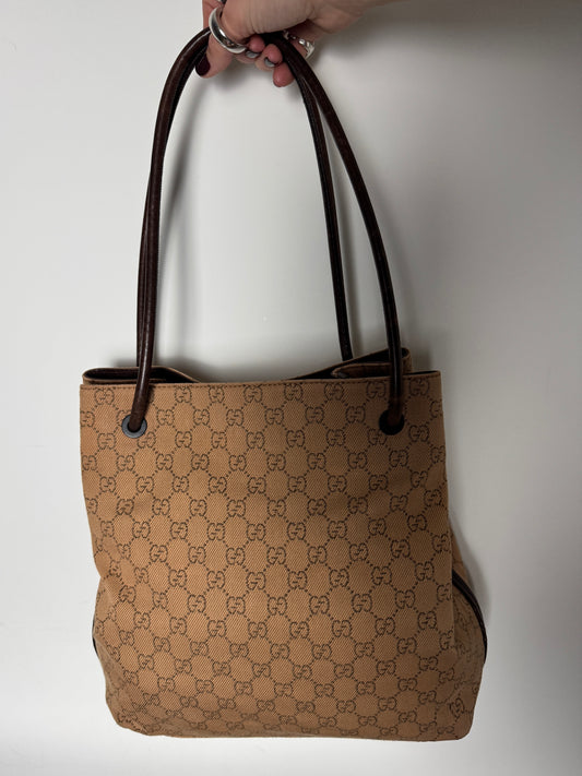 Gucci GG Canvas Tote Bag - Late 1990s