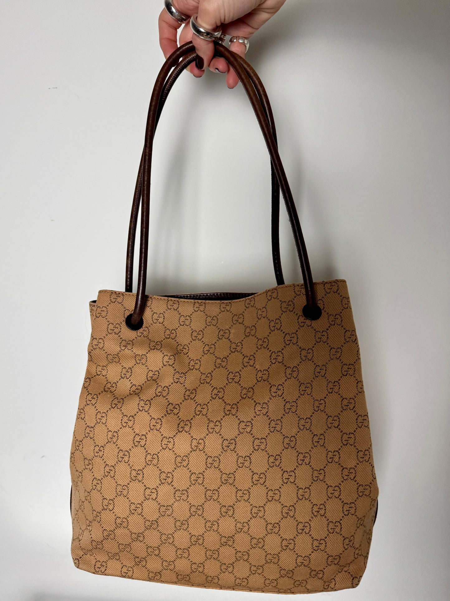 Gucci GG Canvas Tote Bag - Late 1990s