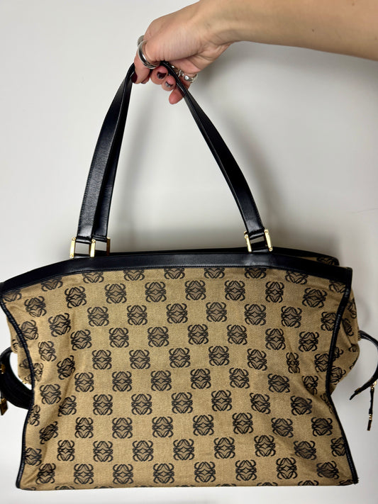 Loewe Anagram Canvas Weekender Tote - Late 1990s