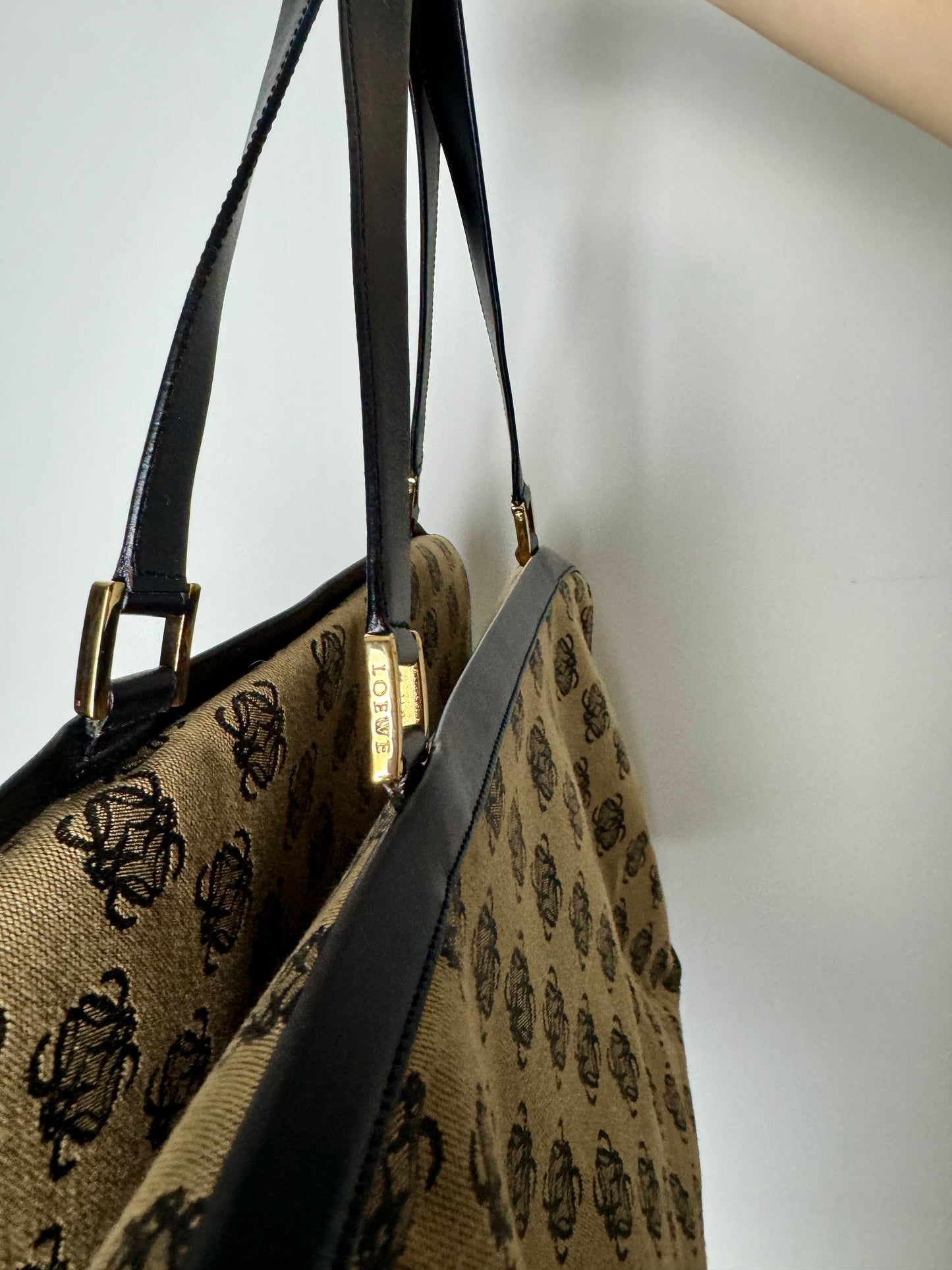 Loewe Anagram Canvas Weekender Tote - Late 1990s