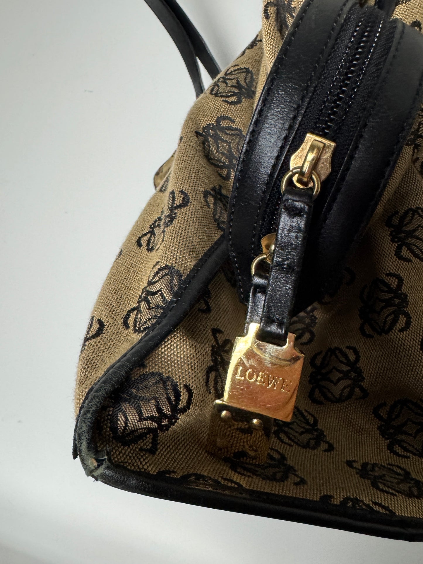 Loewe Anagram Canvas Weekender Tote - Late 1990s