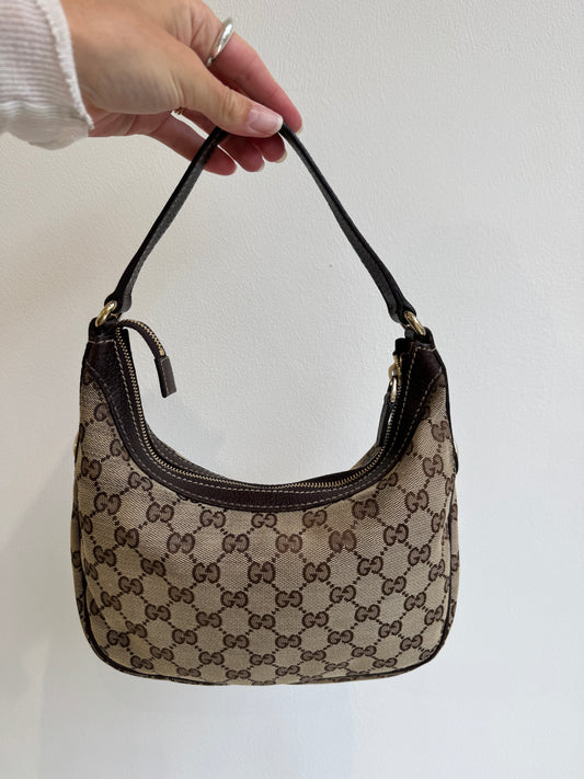 Vintage Gucci GG Canvas Abbey Mini Hobo