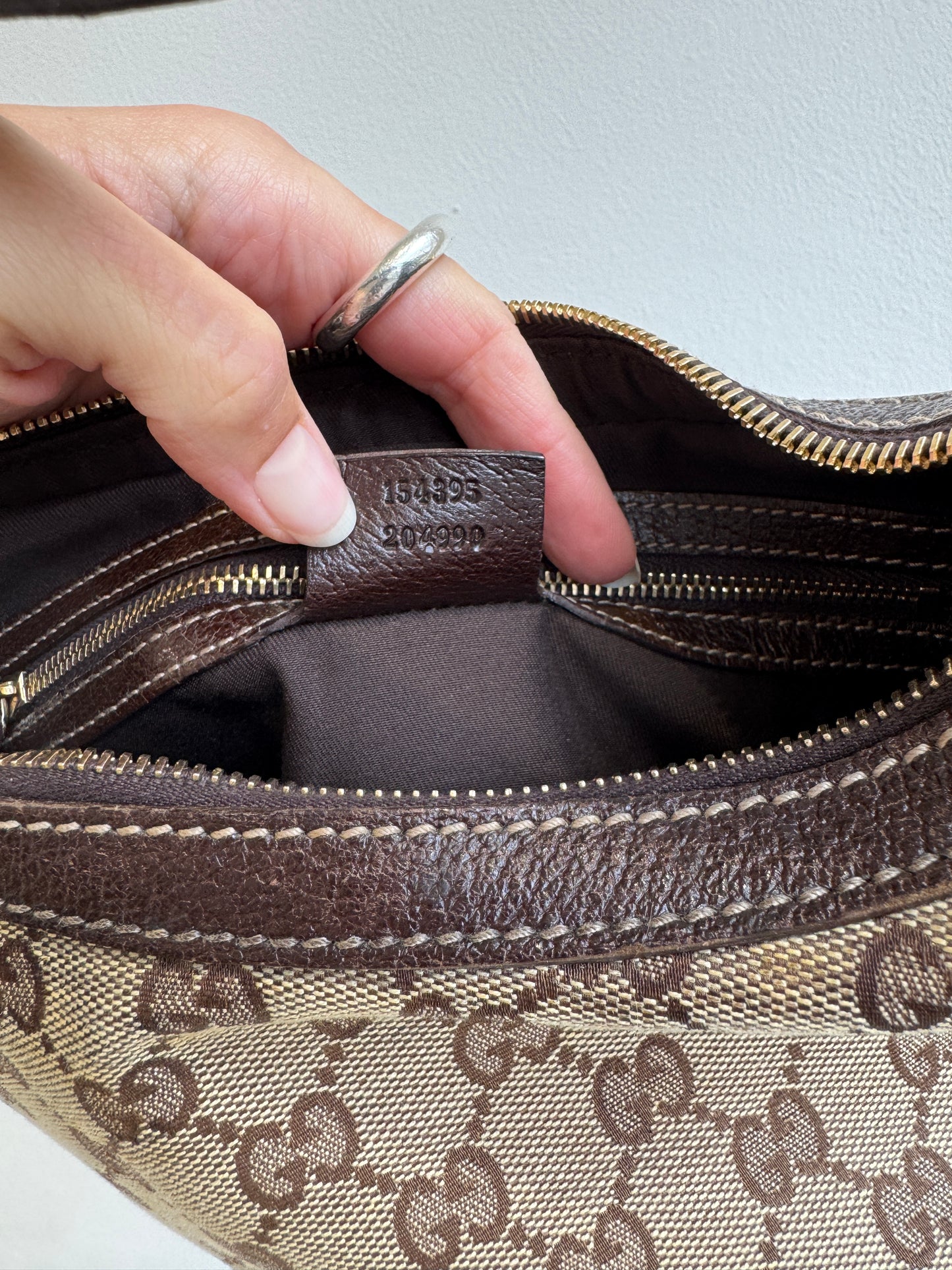 Vintage Gucci GG Canvas Abbey Mini Hobo