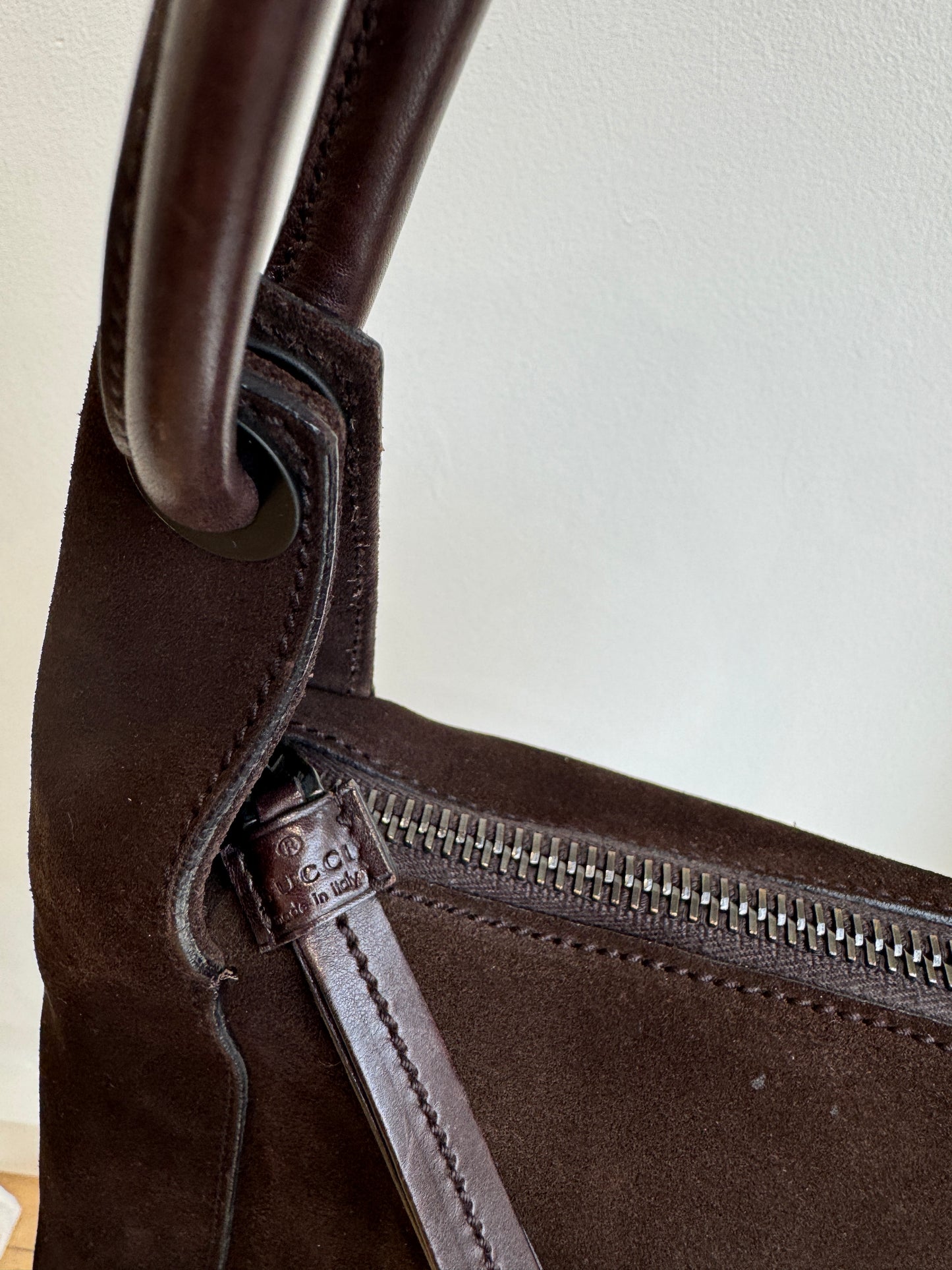 Gucci Tom Ford Suede Hobo Bag- late 90s
