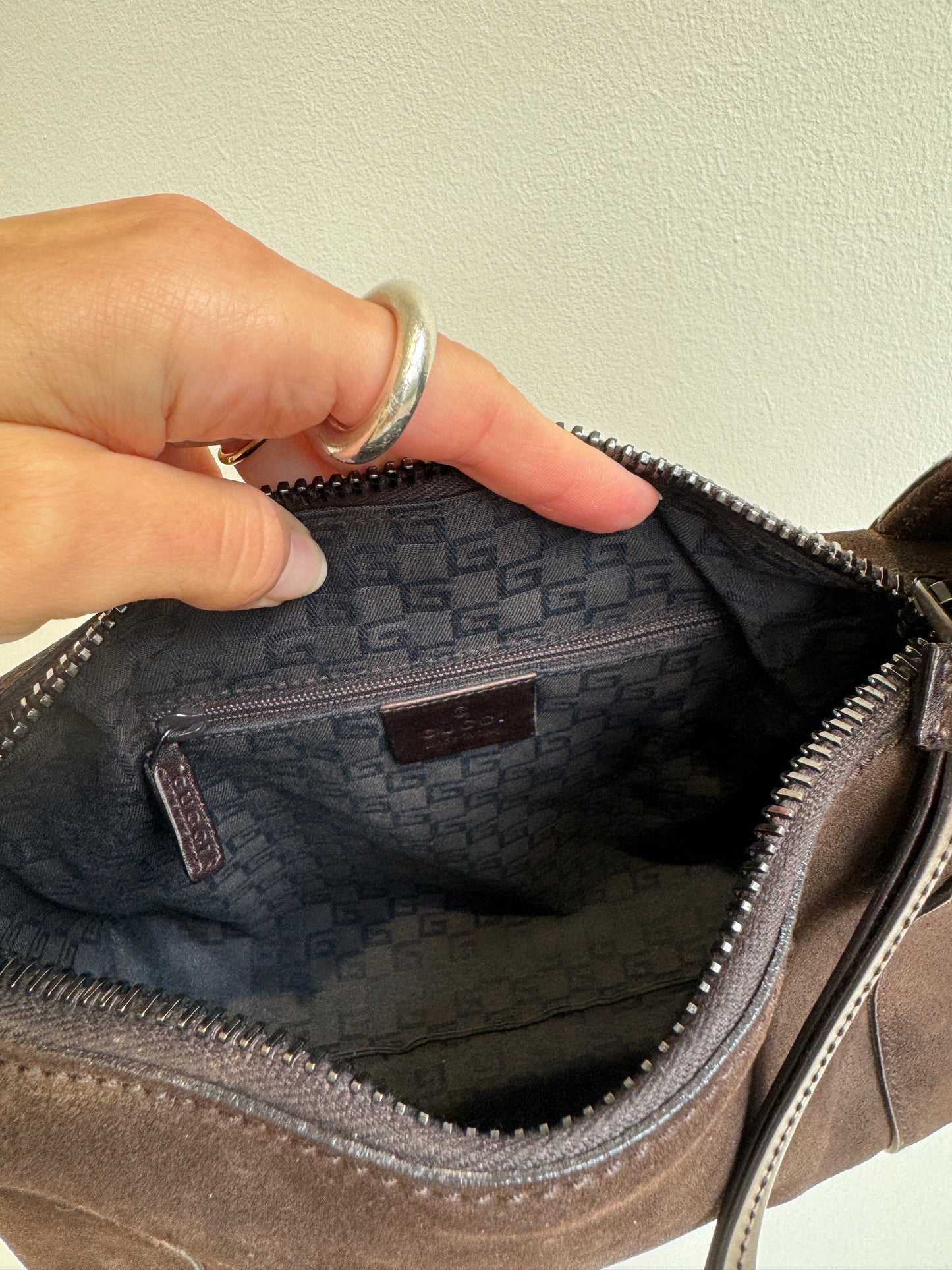 Gucci Tom Ford Suede Hobo Bag- late 90s