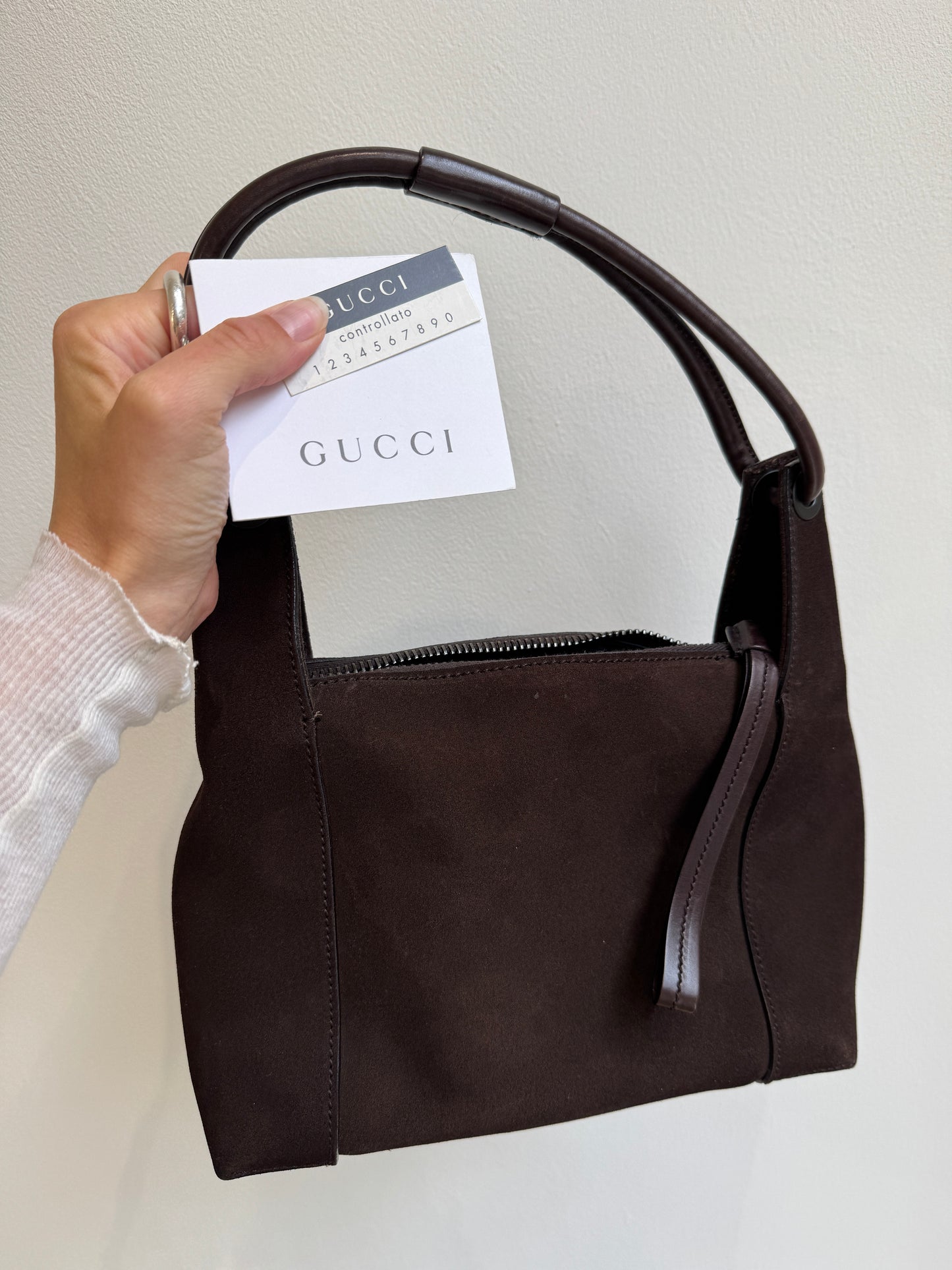 Gucci Tom Ford Suede Hobo Bag- late 90s