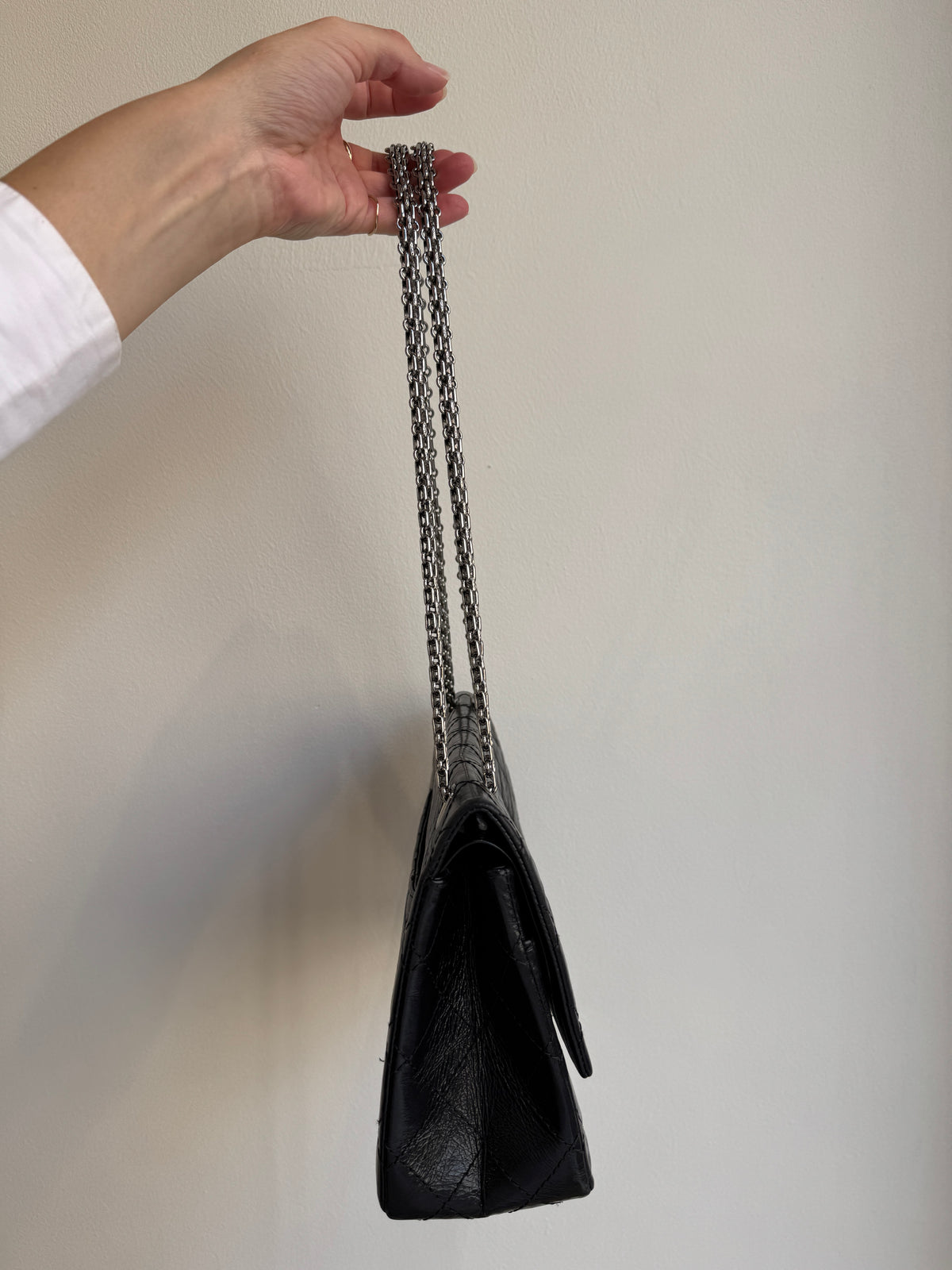 Chanel 2.55 Reissue 226 Double Flap in Black Aged Calfskin (2012 – 2013)