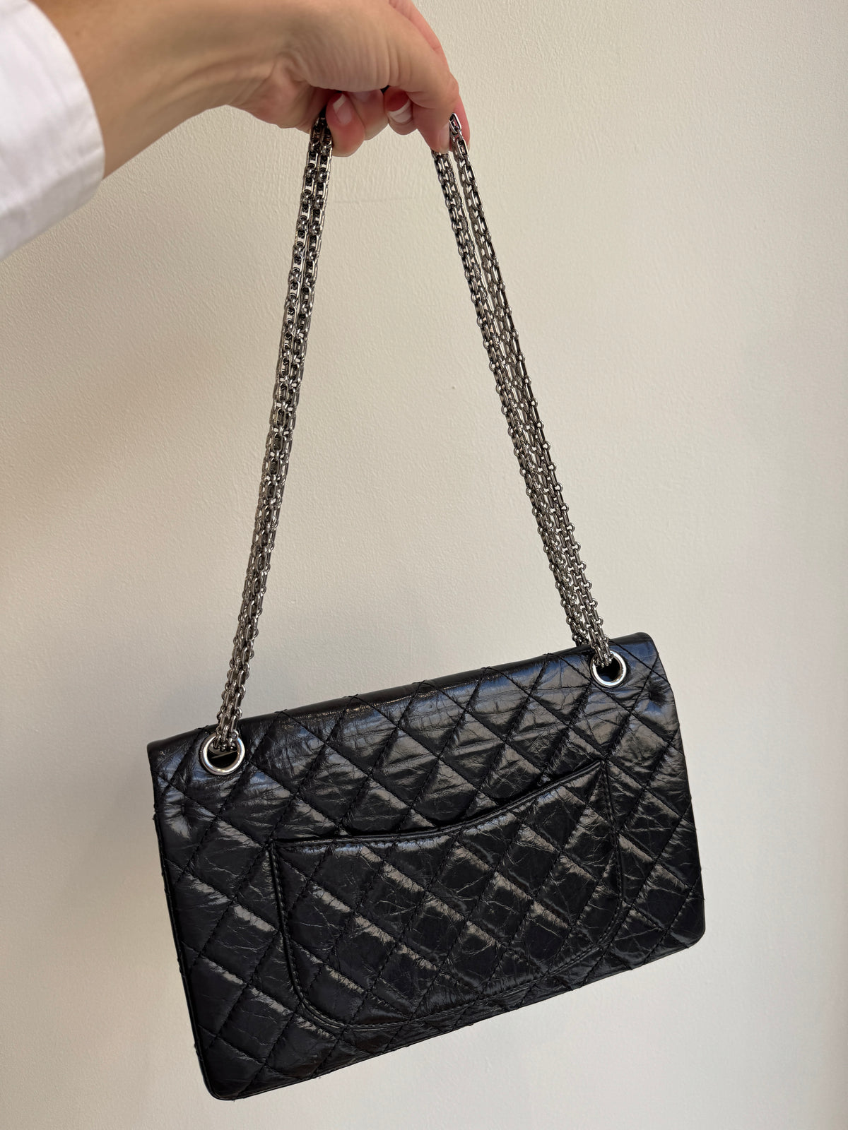 Chanel 2.55 Reissue 226 Double Flap in Black Aged Calfskin (2012 – 2013)