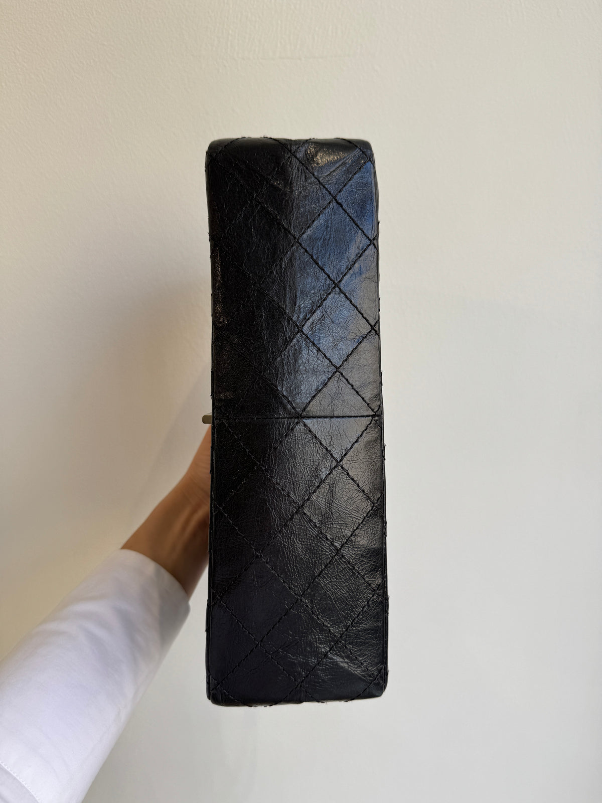 Chanel 2.55 Reissue 226 Double Flap in Black Aged Calfskin (2012 – 2013)