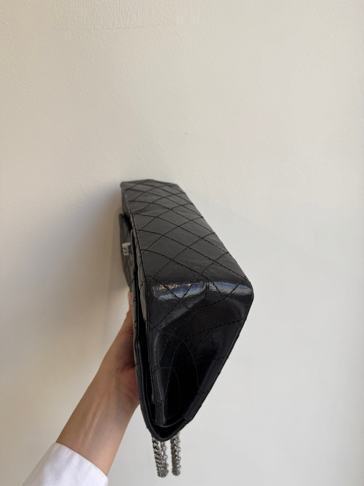 Chanel 2.55 Reissue 226 Double Flap in Black Aged Calfskin (2012 – 2013)