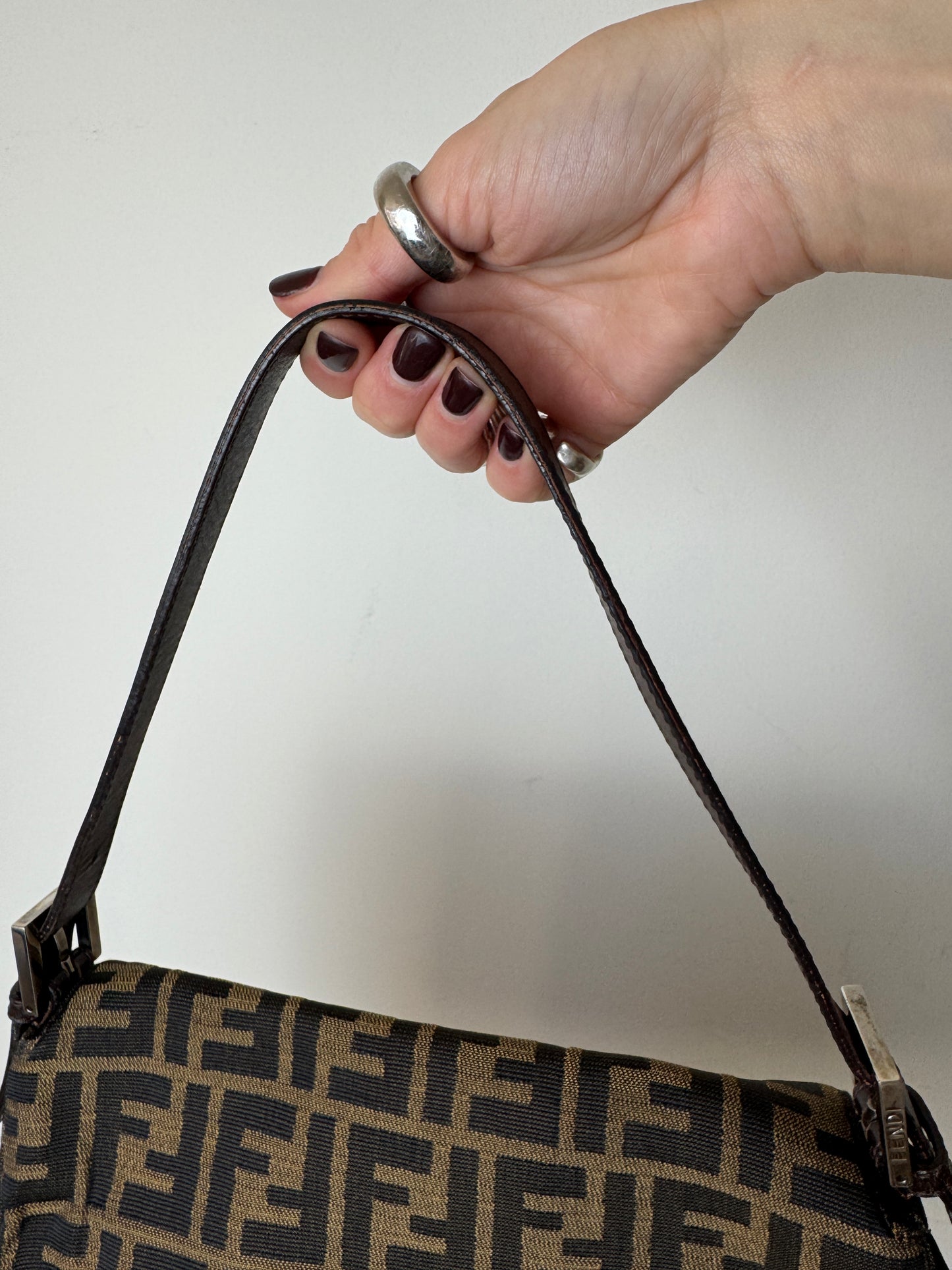 Fendi Zucca Mamma Baguette — Early 2000s