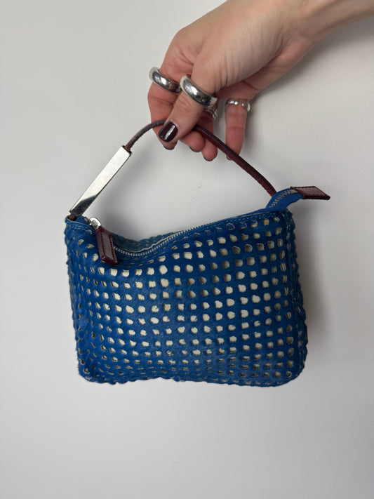 Fendi Perforated Pony Hair Mini Bag — Early to Mid 2000s