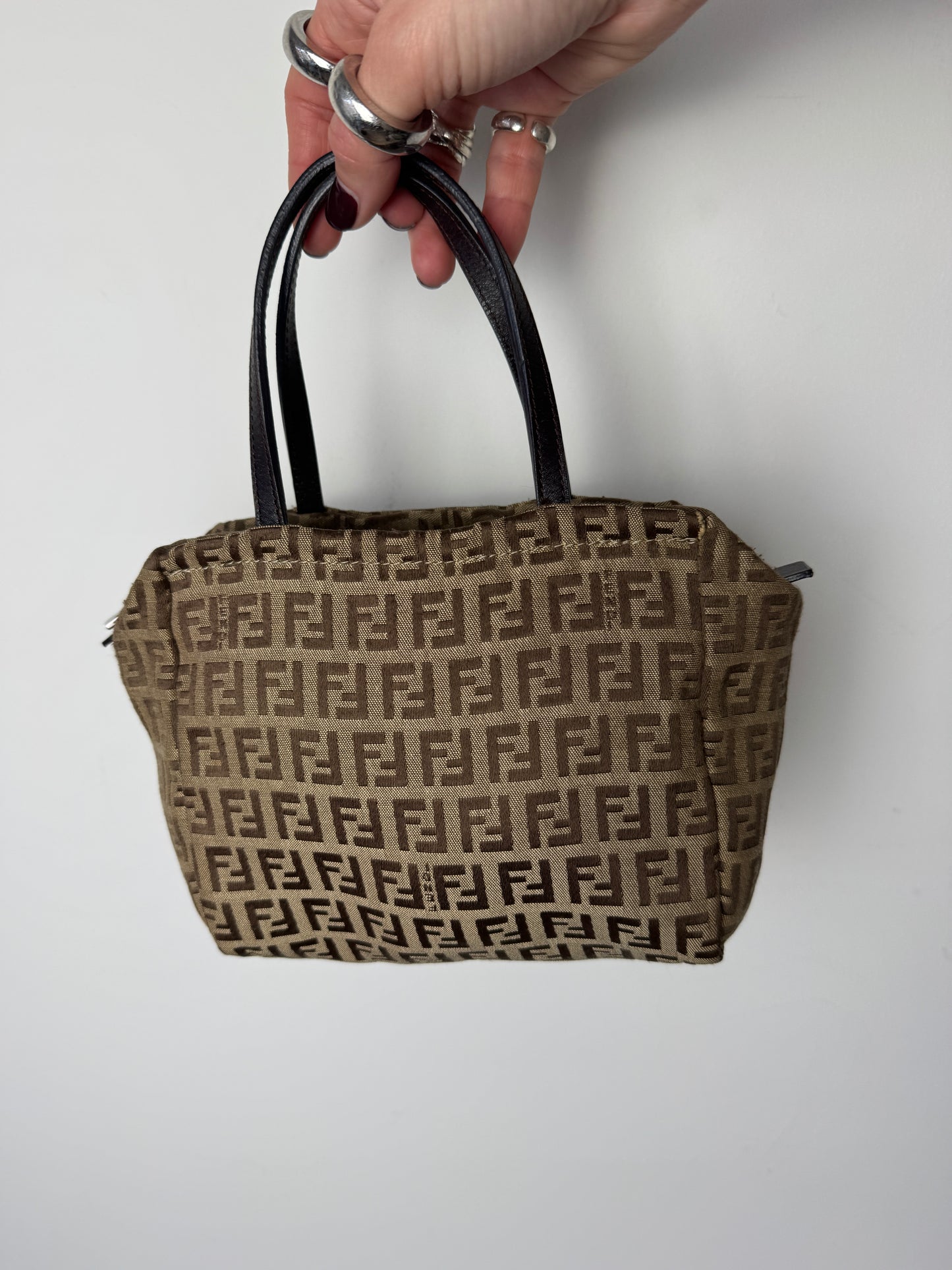 Fendi Zucchino Mini Tote — Early 2000s