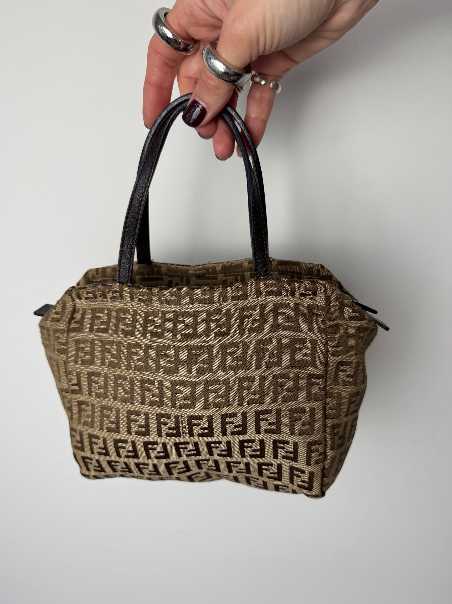 Fendi Zucchino Mini Tote — Early 2000s