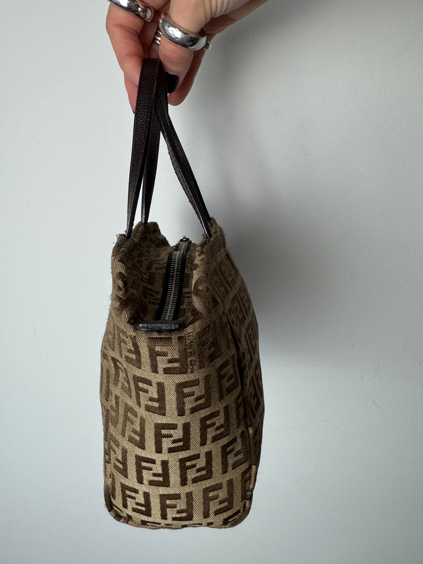 Fendi Zucchino Mini Tote — Early 2000s