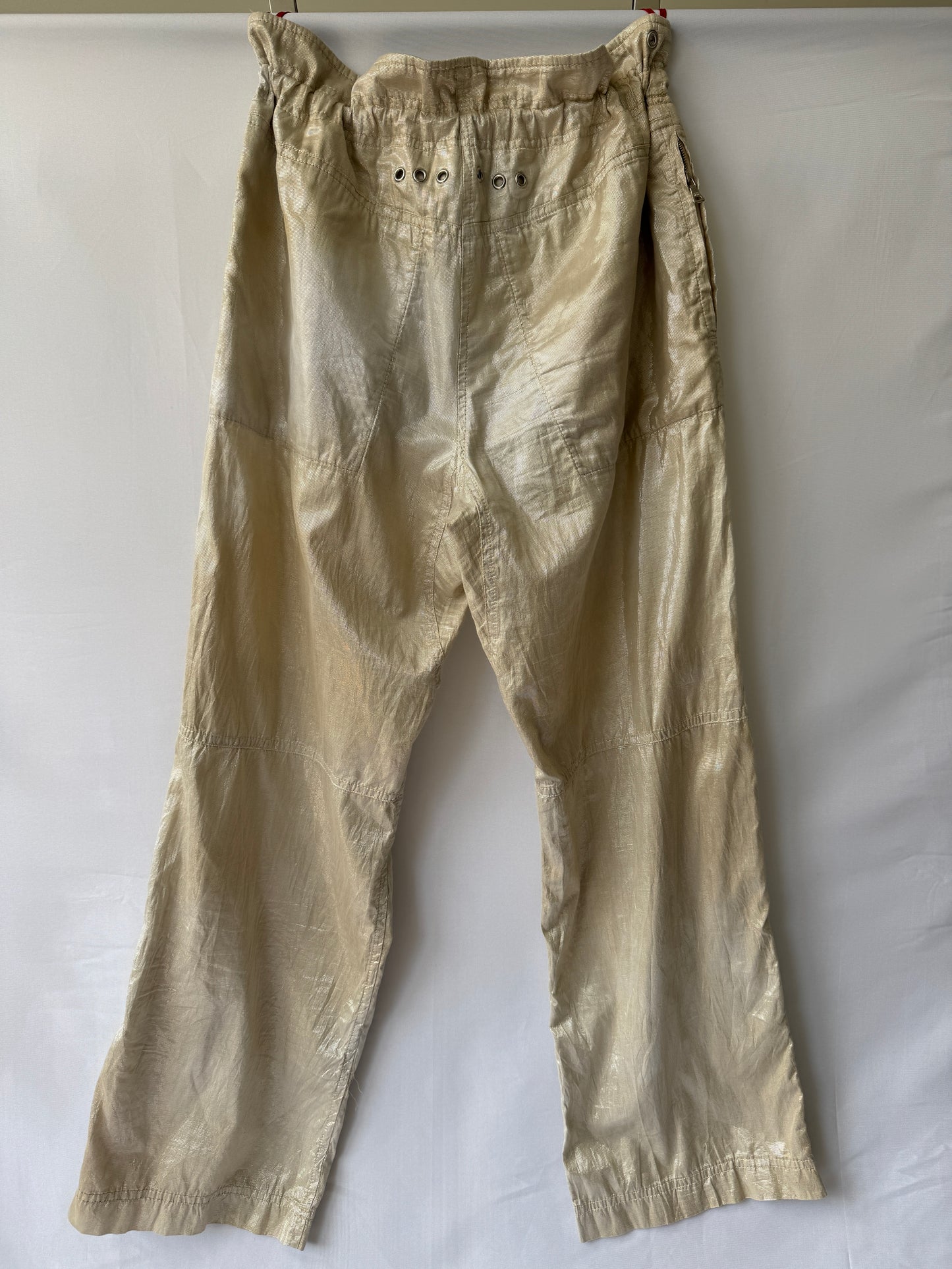 Prada Metallic Technical Trousers