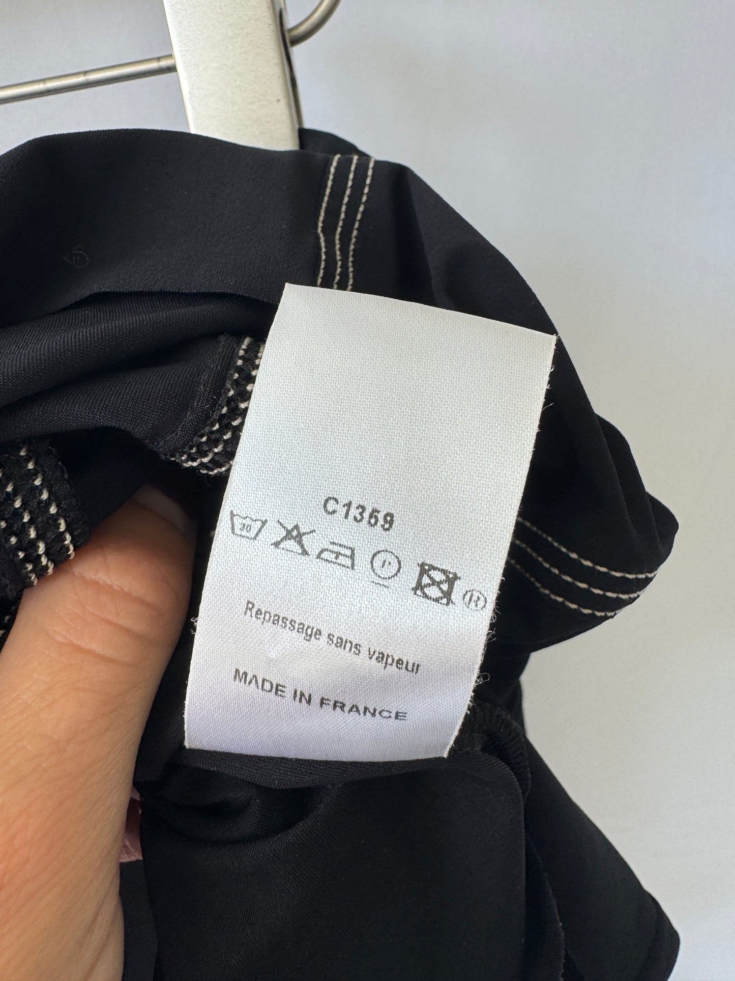 Marithé + François Girbaud Black Asymmetrical Skirt