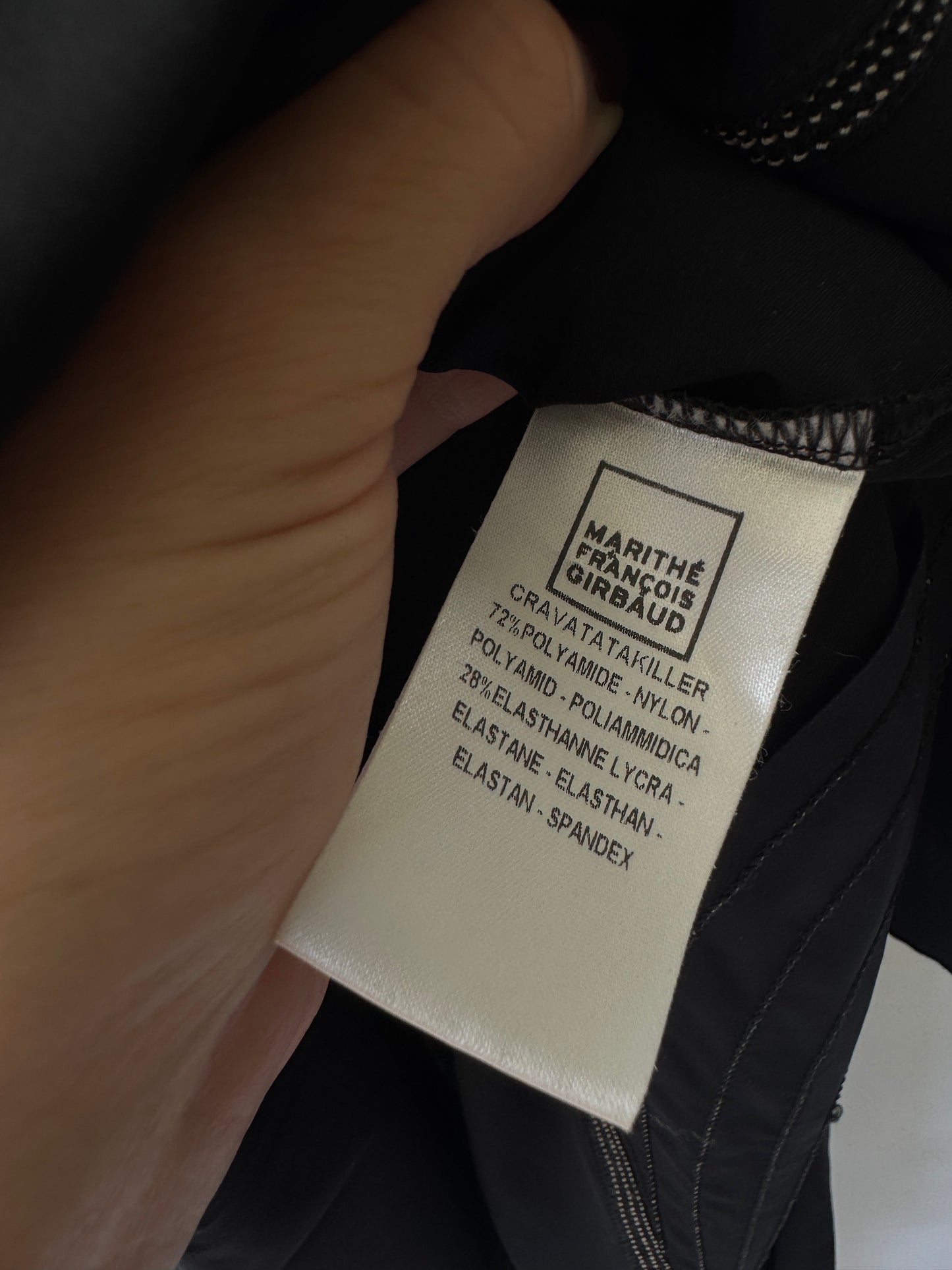 Marithé + François Girbaud Black Asymmetrical Skirt