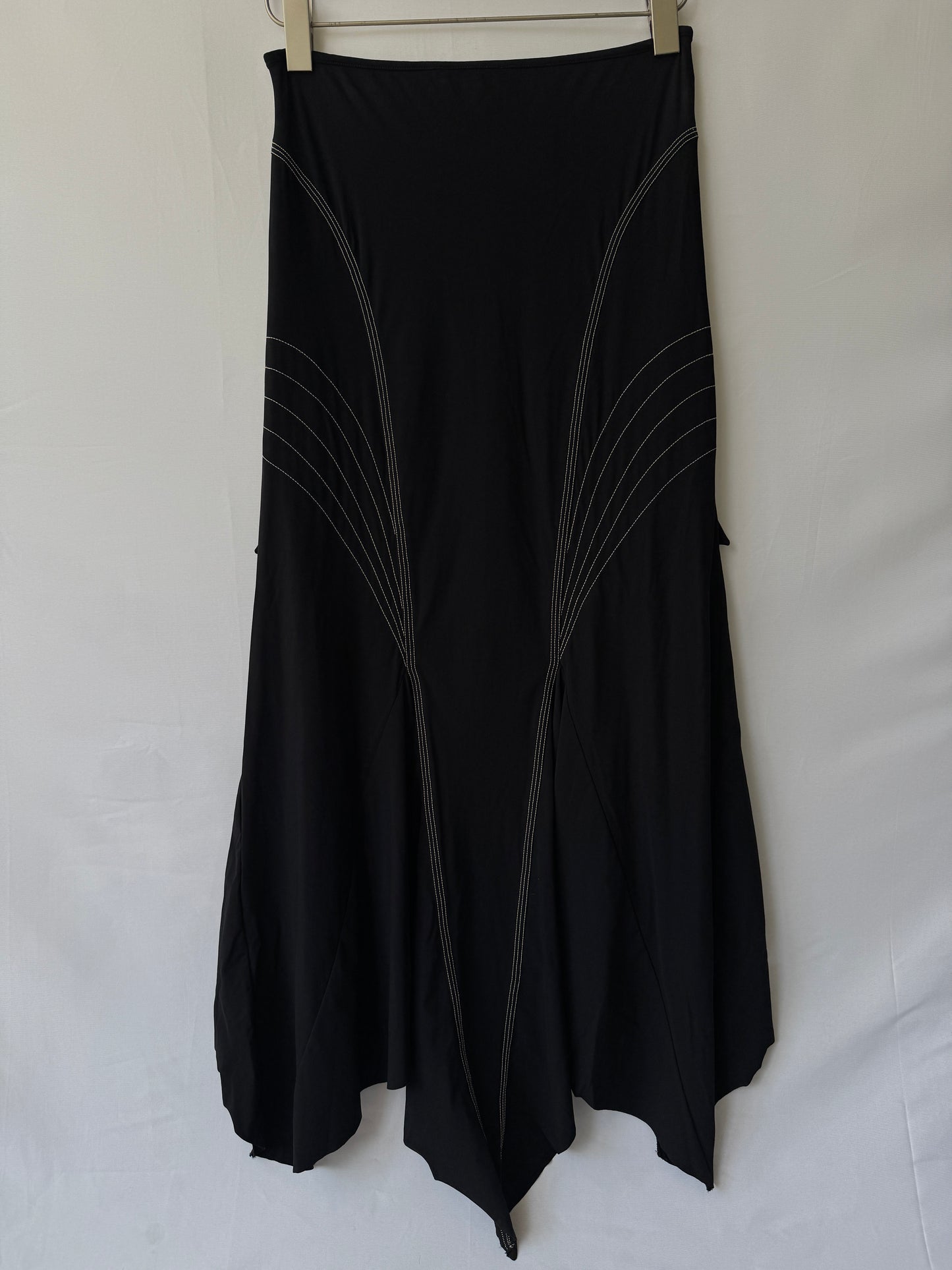 Marithé + François Girbaud Black Asymmetrical Skirt