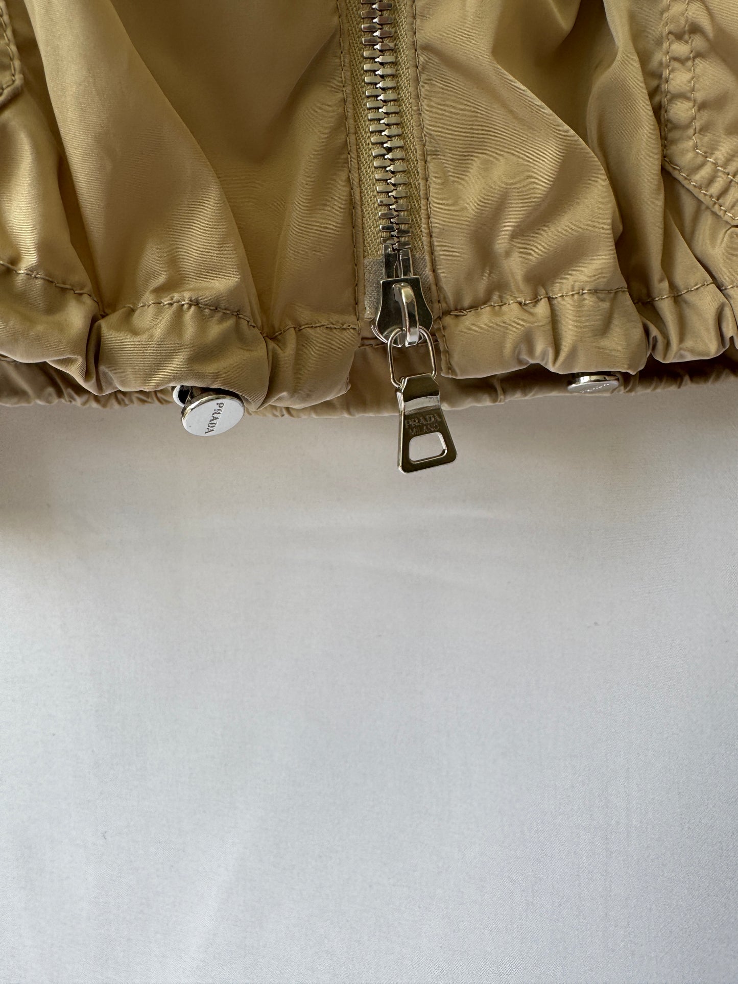 Prada Linea Rossa Cinched-Waist Nylon Jacket