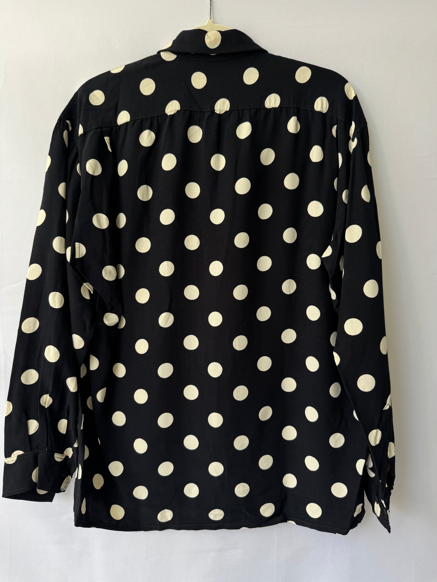 Equipment Black & White Polka Dot Blouse