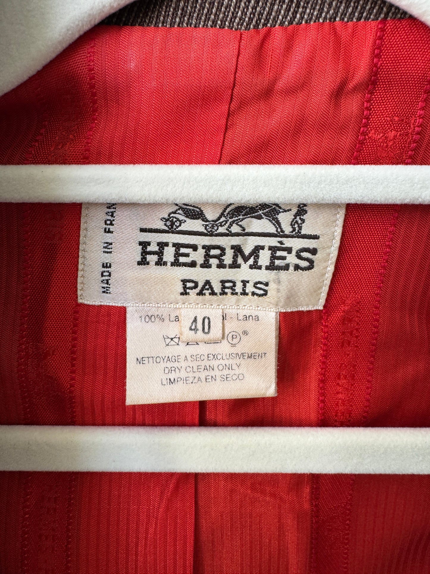 Hermès Paris Sculpted Wool Blazer