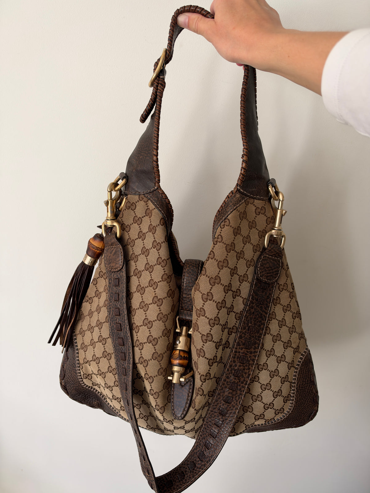 Gucci New Jackie GG Canvas Hobo — c. 2009, Frida Giannini Era