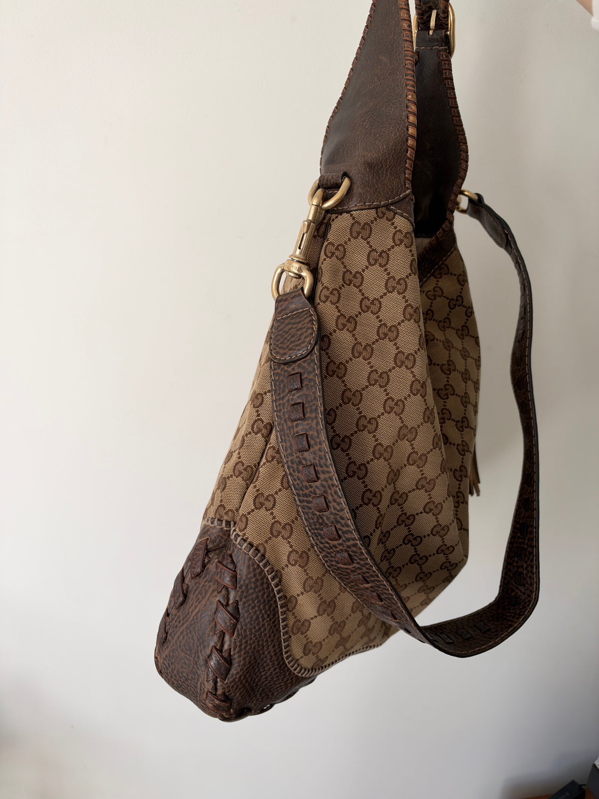 Gucci New Jackie GG Canvas Hobo — c. 2009, Frida Giannini Era