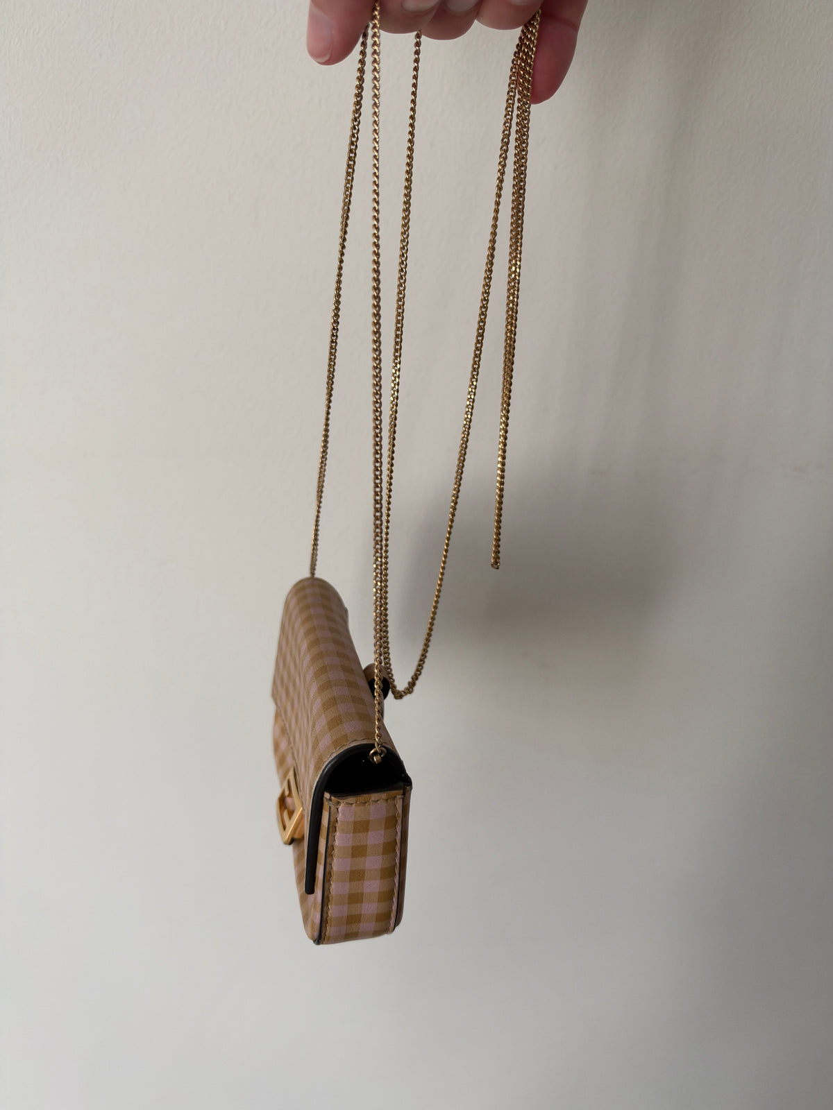 Fendi Gingham Nano Baguette