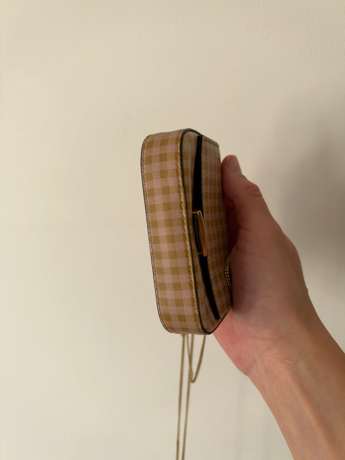 Fendi Gingham Nano Baguette