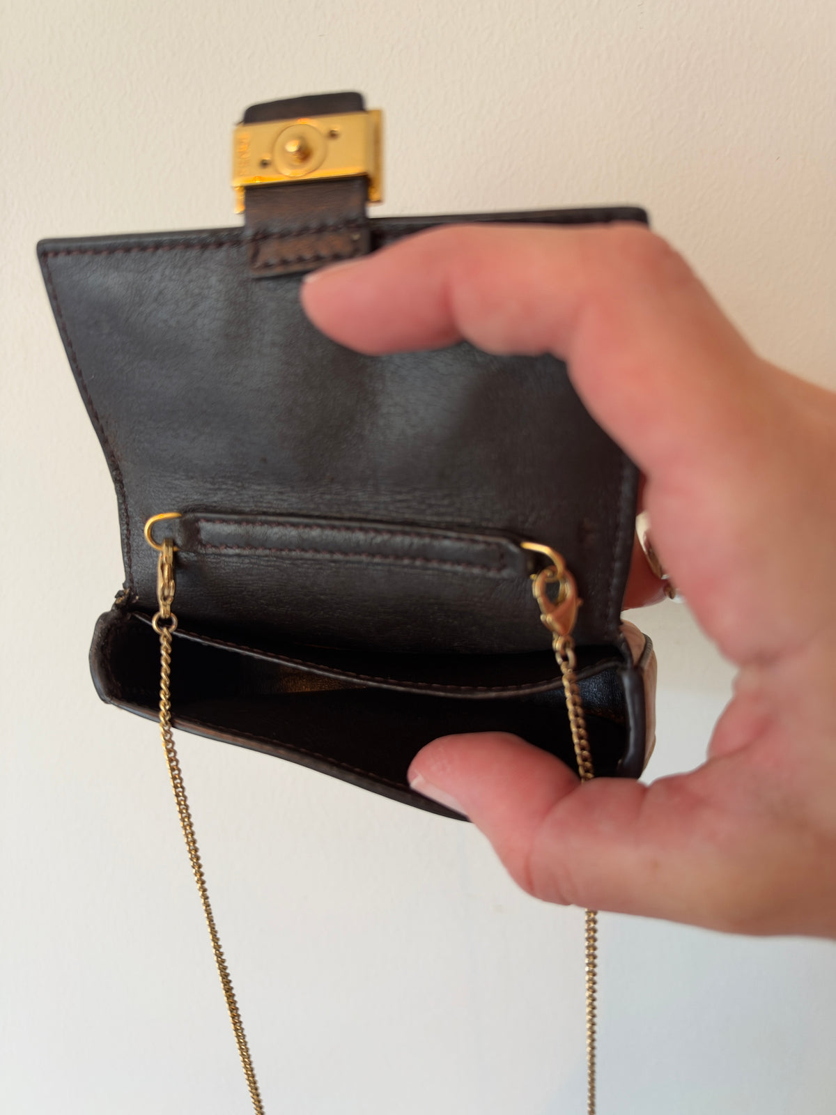 Fendi Gingham Nano Baguette