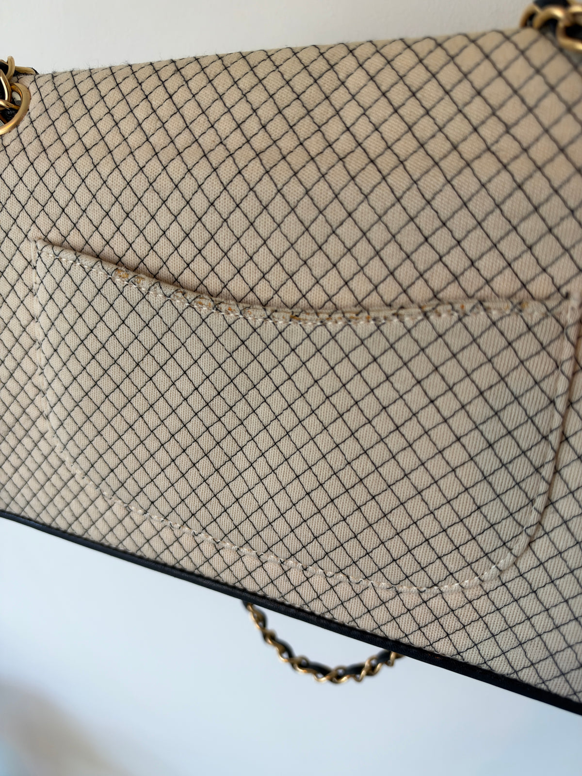 Vintage Chanel E/W Jersey Flap Bag — 2002–2003, Karl Lagerfeld Era