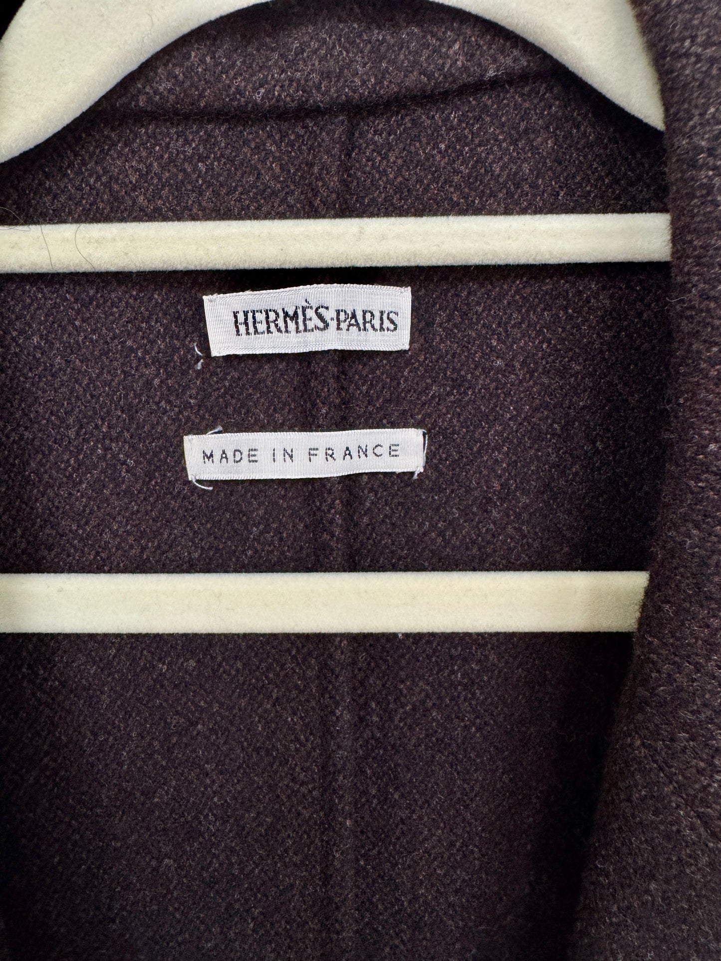 Hermès Wool–Cashmere Longline Vest (FR 42) — Made in France