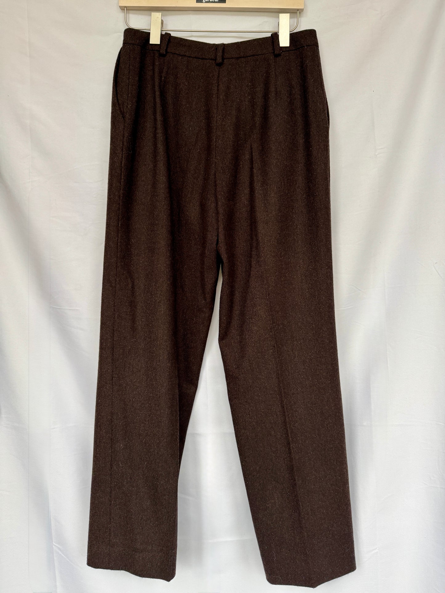 Hermès Wool–Cashmere Tailored Trousers (FR 42) — Made in France